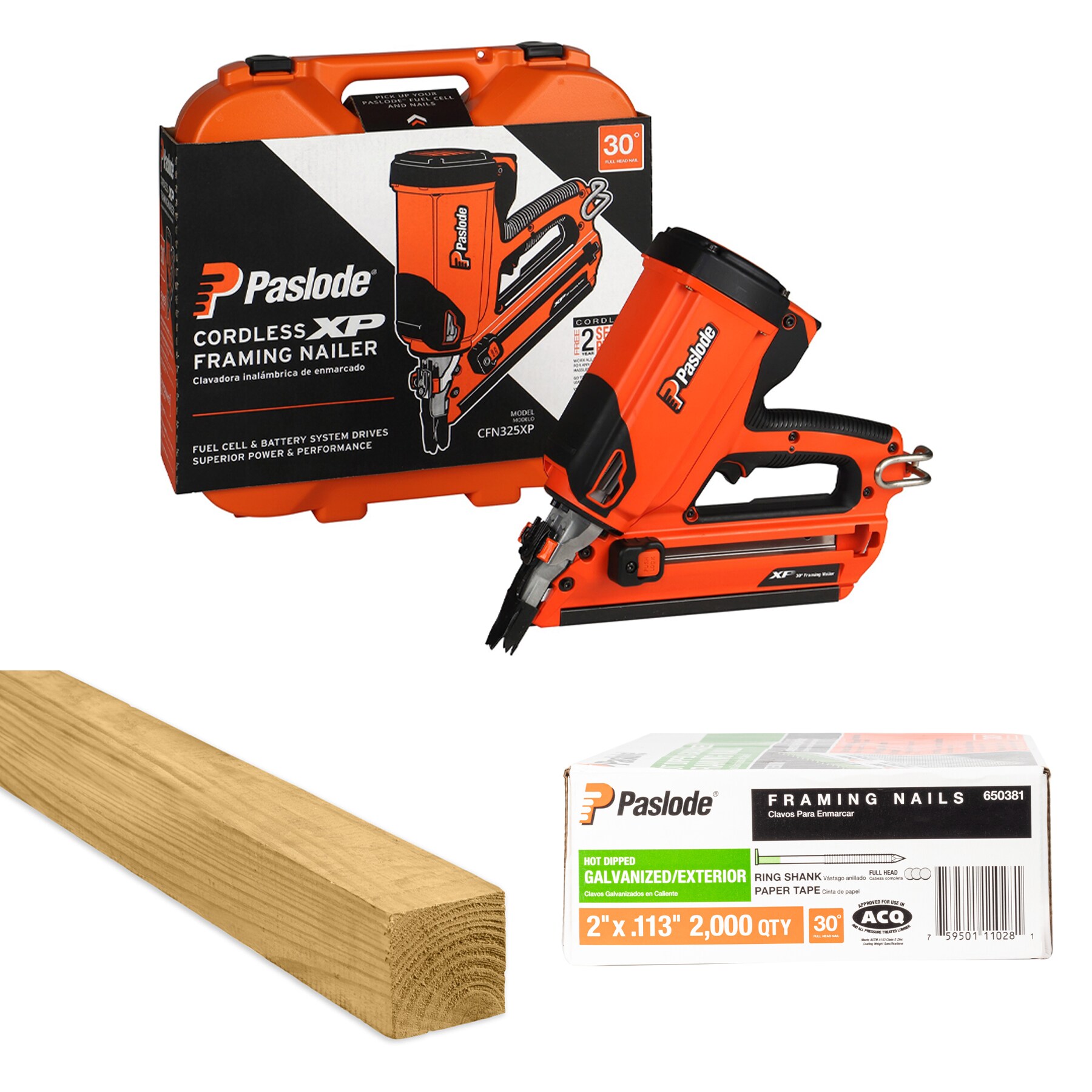 Severe Weather  4x4x8-ft Pressure Treated Lumber Framing Nails Bundle