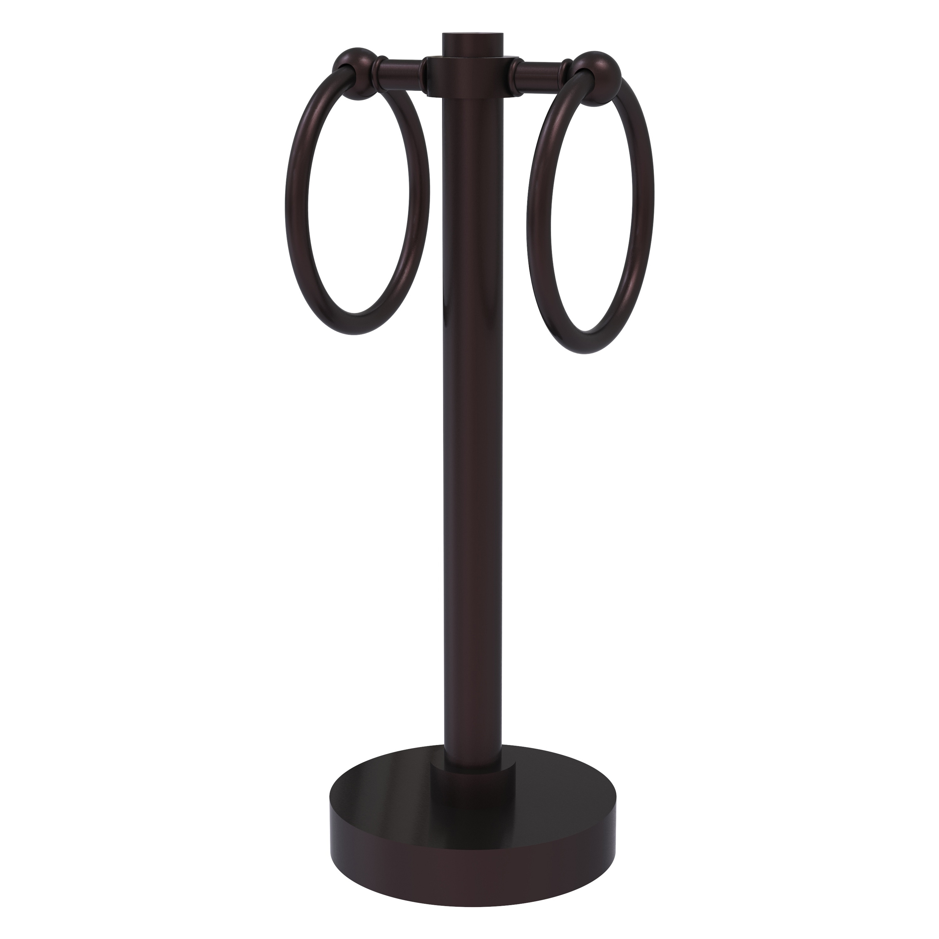 Allied Brass 953-ABZ Antique Bronze Freestanding countertop Double Towel Ring