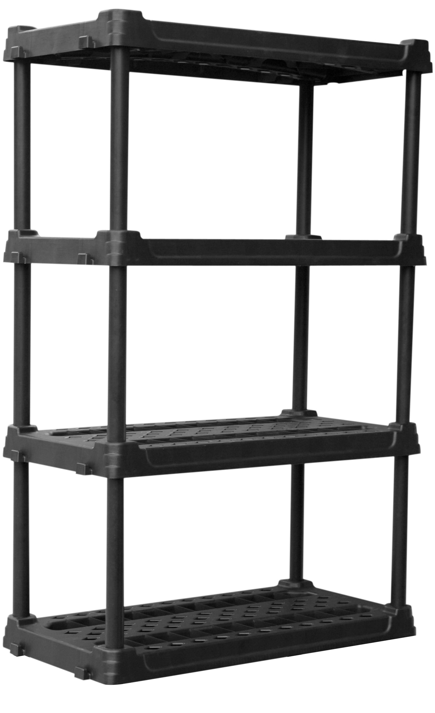 Project Source Plastic 4-Tier Utility Shelving Unit (22-in W x