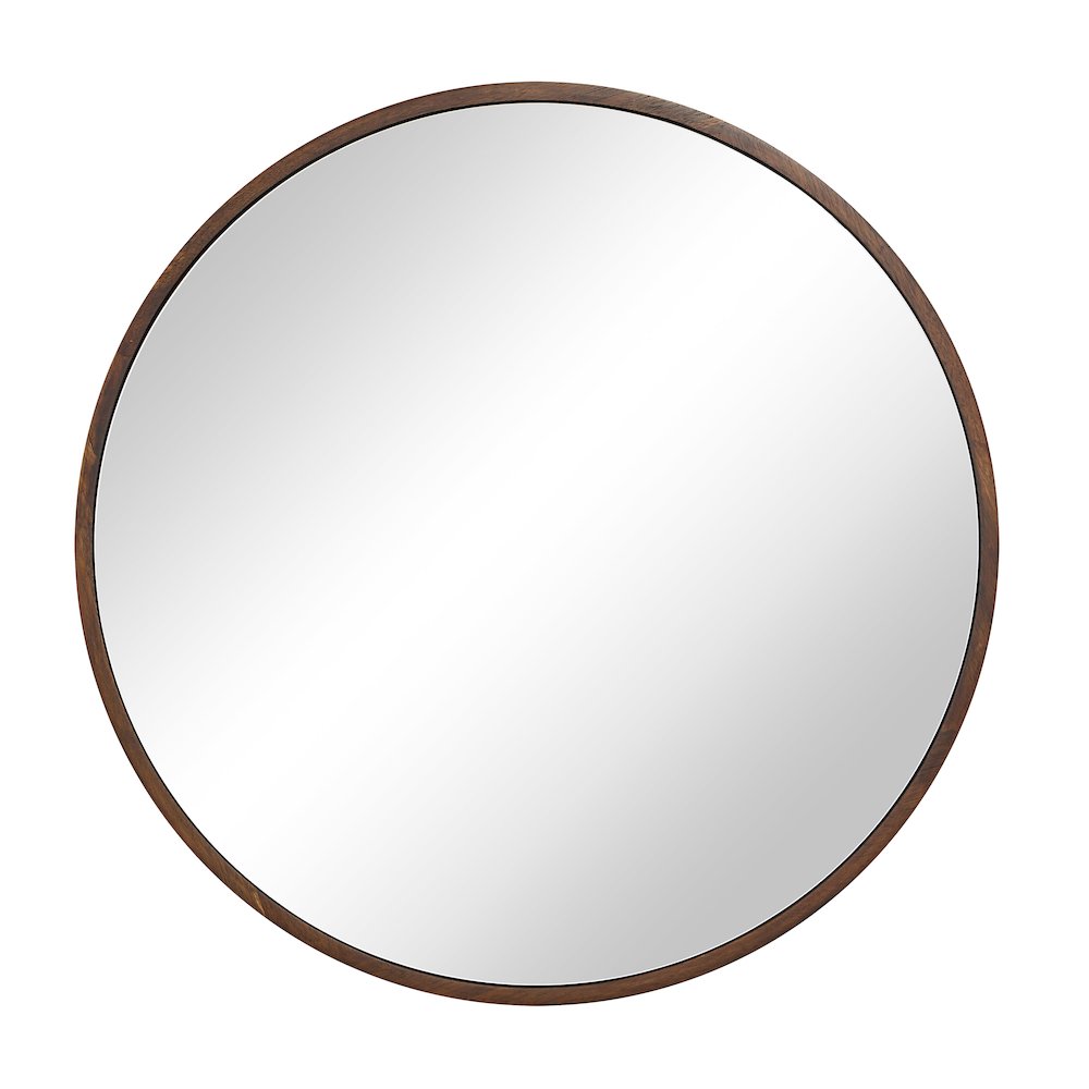 Renwil Modi 30 in H x 30 in W Wall Mirror Brown