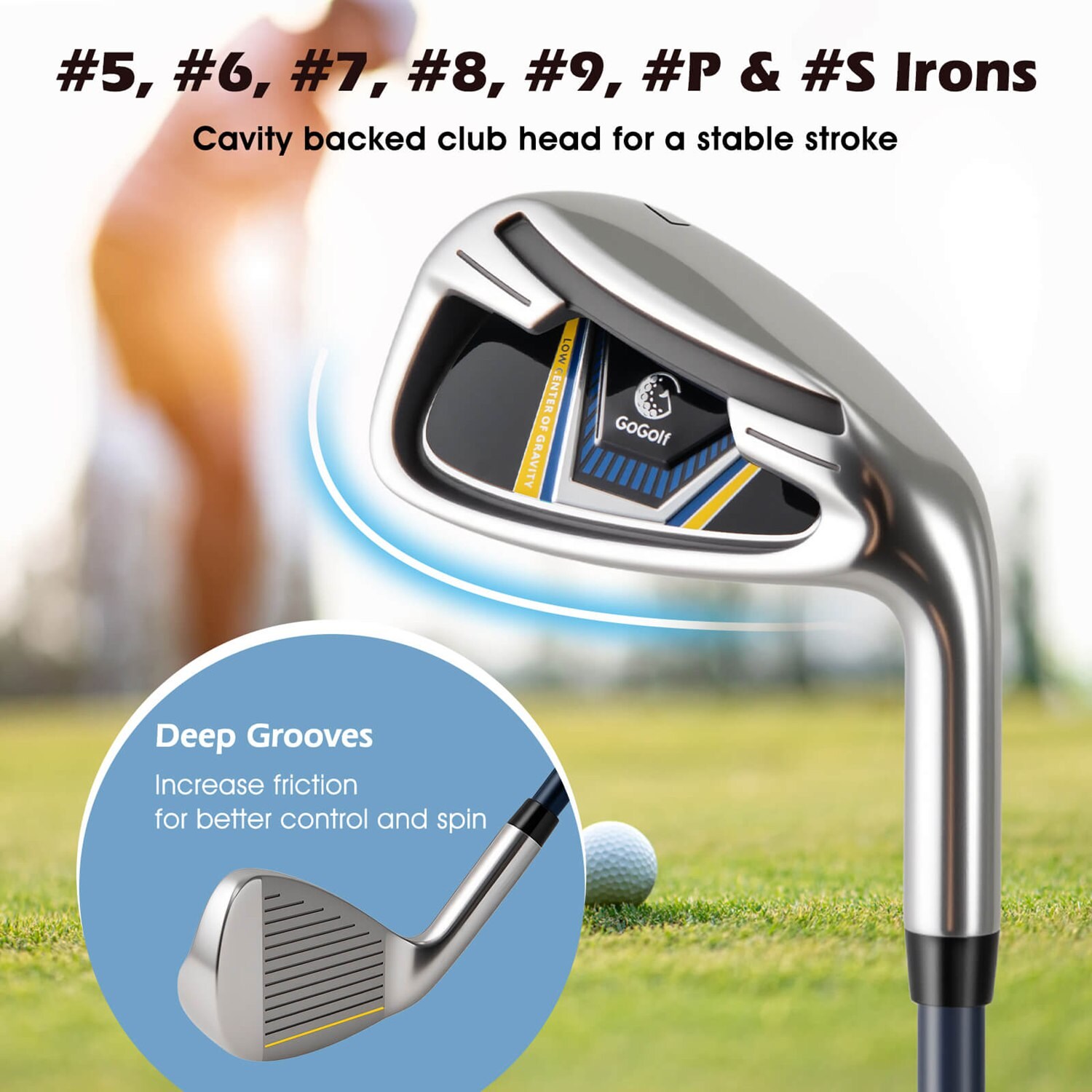 Costway 12 Pieces Mens Complete Golf Club Set Right Hand 460CC #1