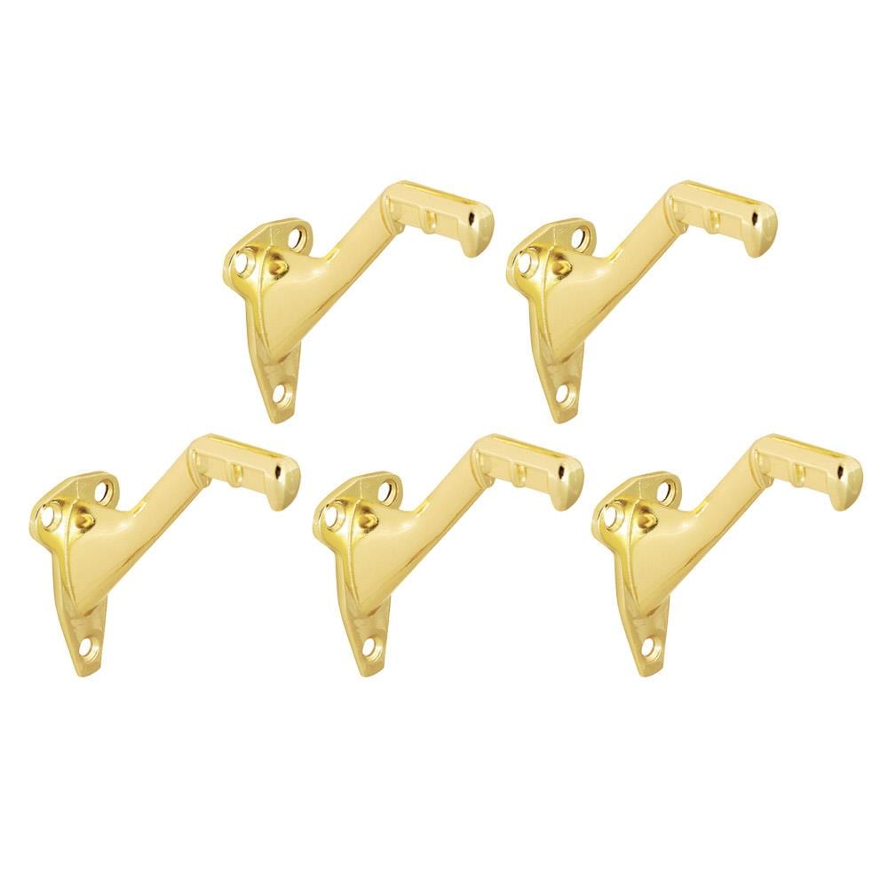 Design House 181990 4-in x 6-in Gold Finished Zinc alloy Handrail bracket