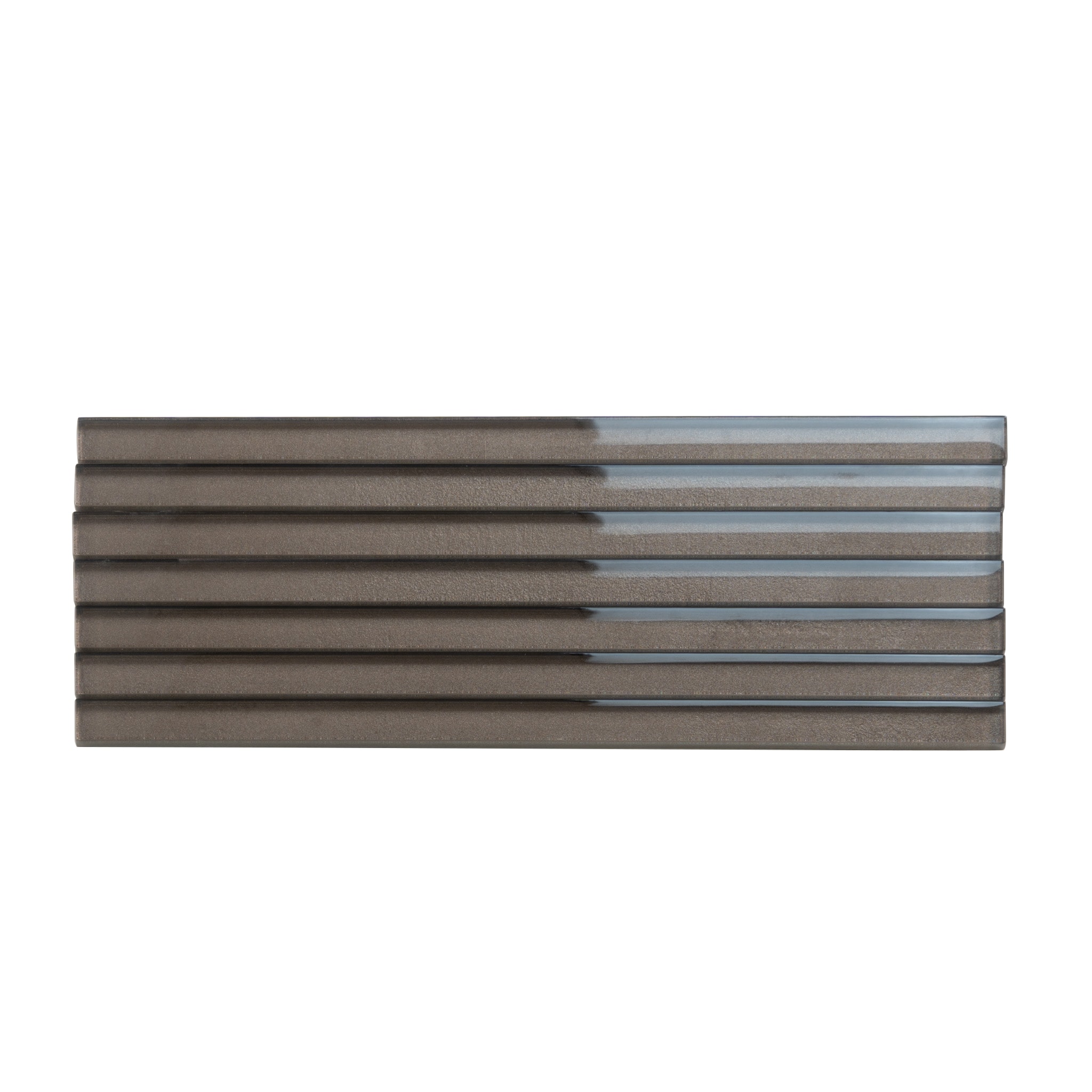 Apollo Tile 10-Pack Brown 1/2-in x 12-in Glass Pencil Tile (0.5-sq. ft/ Carton)