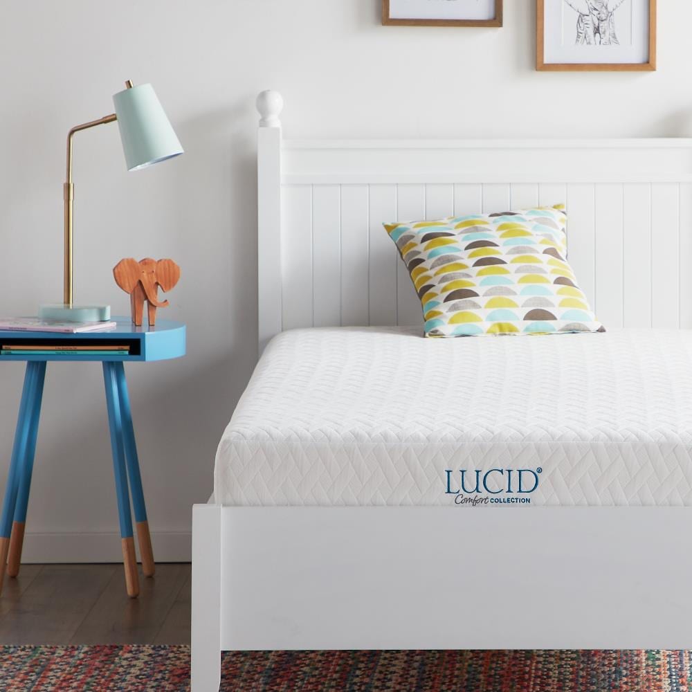 Voor type betaling behuizing LUCID Comfort Collection 6-in Firm Twin Memory Foam Mattress in a Box in  the Mattresses department at Lowes.com