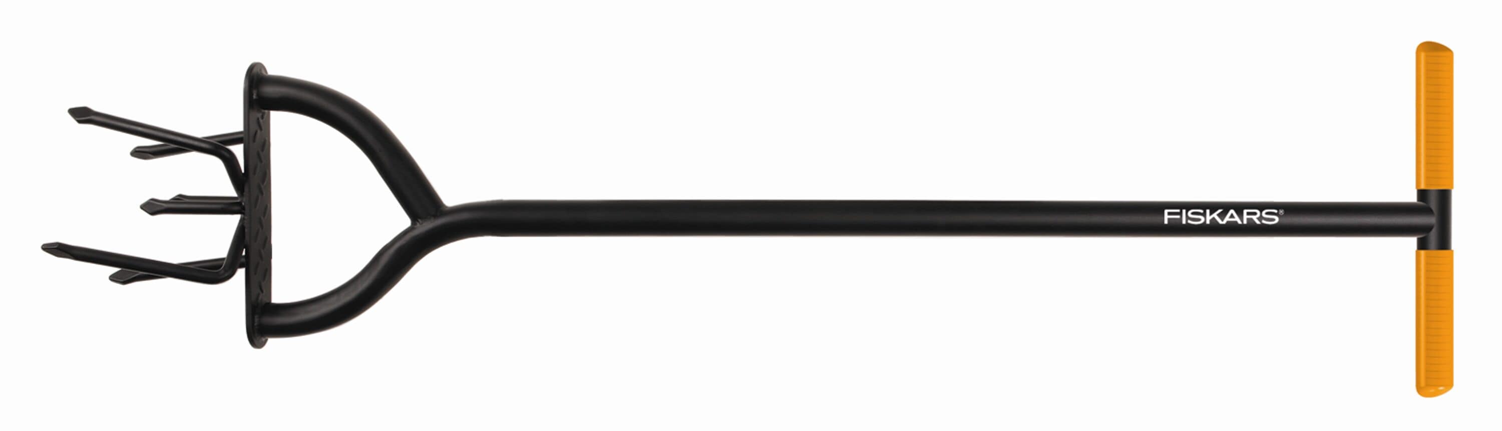 Fiskars 79906935J All-Steel Fixed 6 -Tine Long-handle cultivator