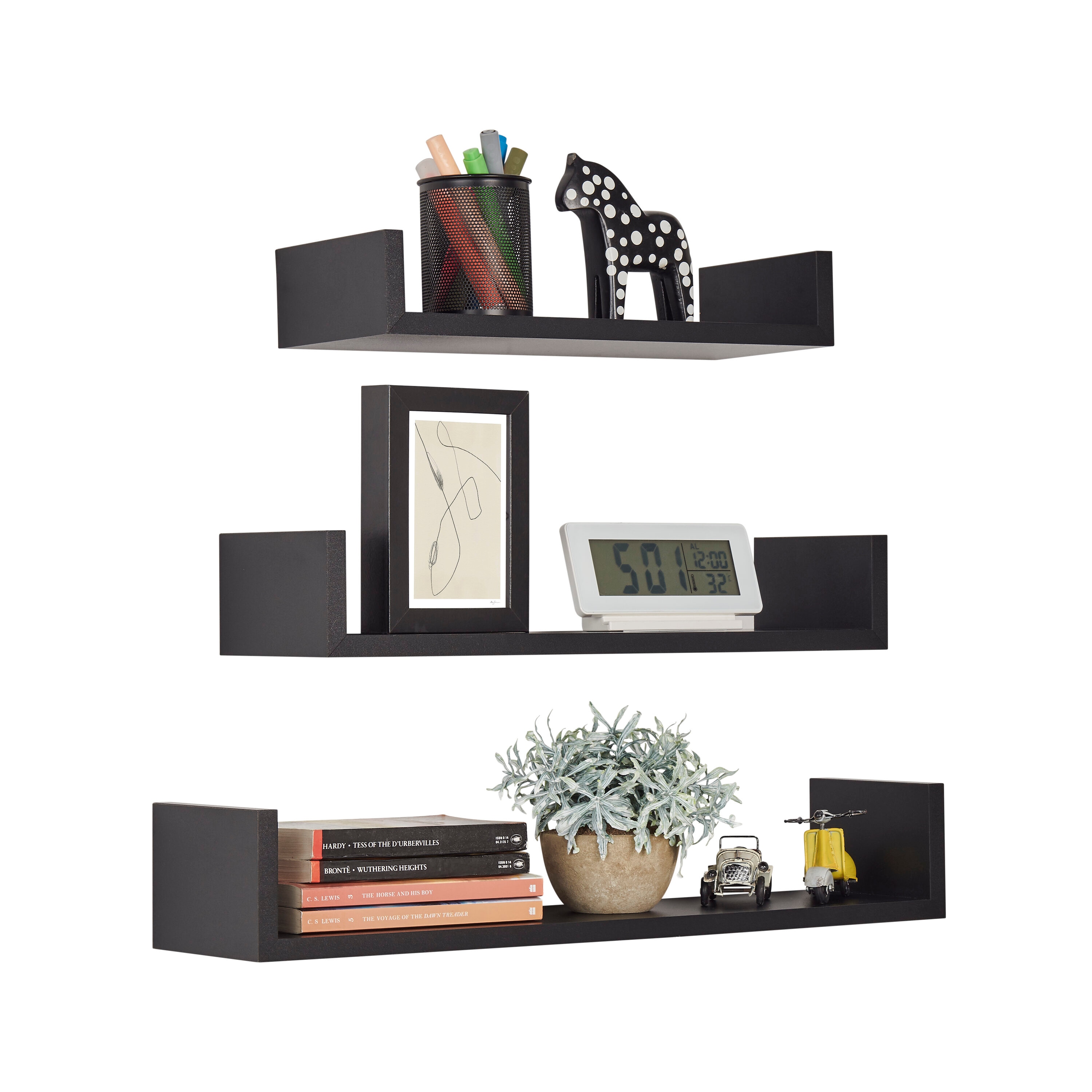 Danya B. XF22039BK Wall-Mounted-Shelving - View #12