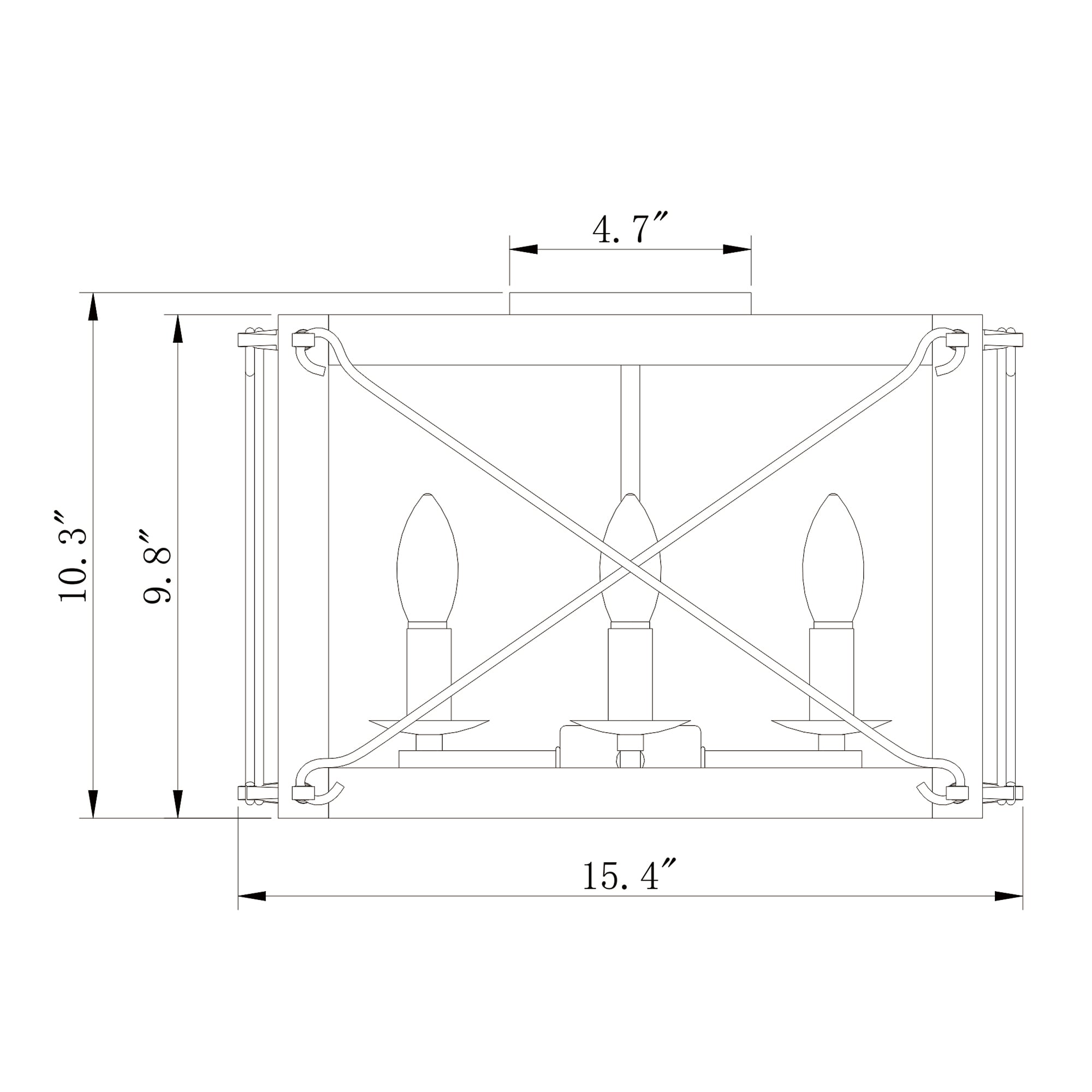 Home Accessories Inc CM243/IWG flushmounts - View #3