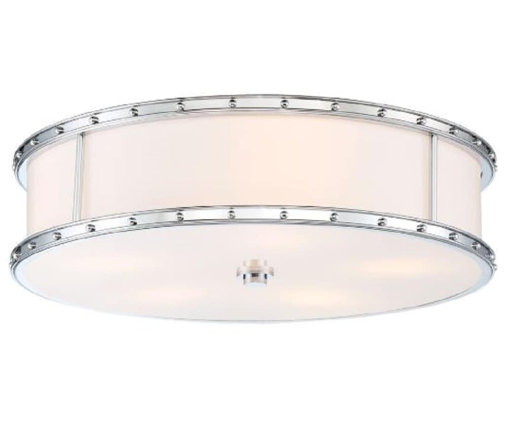 Minka Lavery 827-77-L Lavery 1 -Light 15.5-in Polished Chrome Integrated LED Flush Mount Light