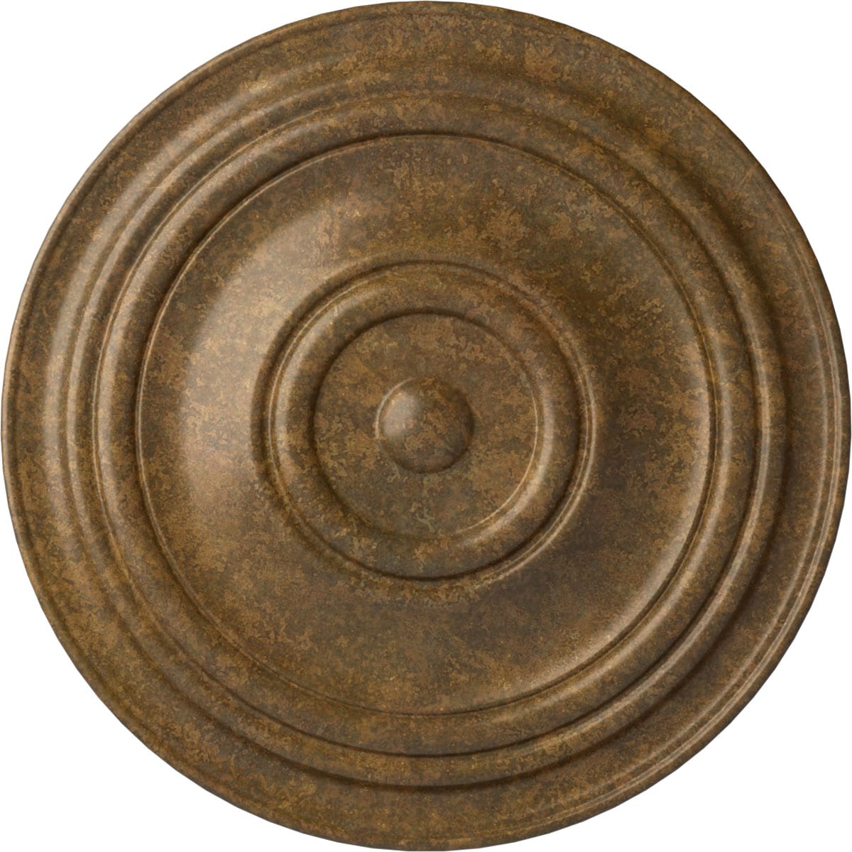 Ekena Millwork CM31TRRZS Traditional 31.5-in W x 31.5-in L Painted Rubbed Bronze Polyurethane Whole Ceiling Medallion