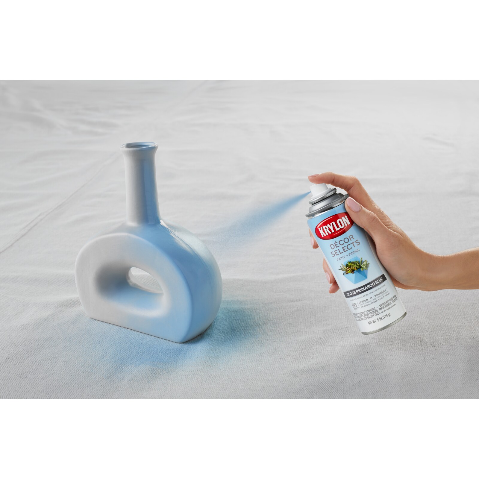 Krylon Decor Selects Gloss White Spray Paint and Primer In One