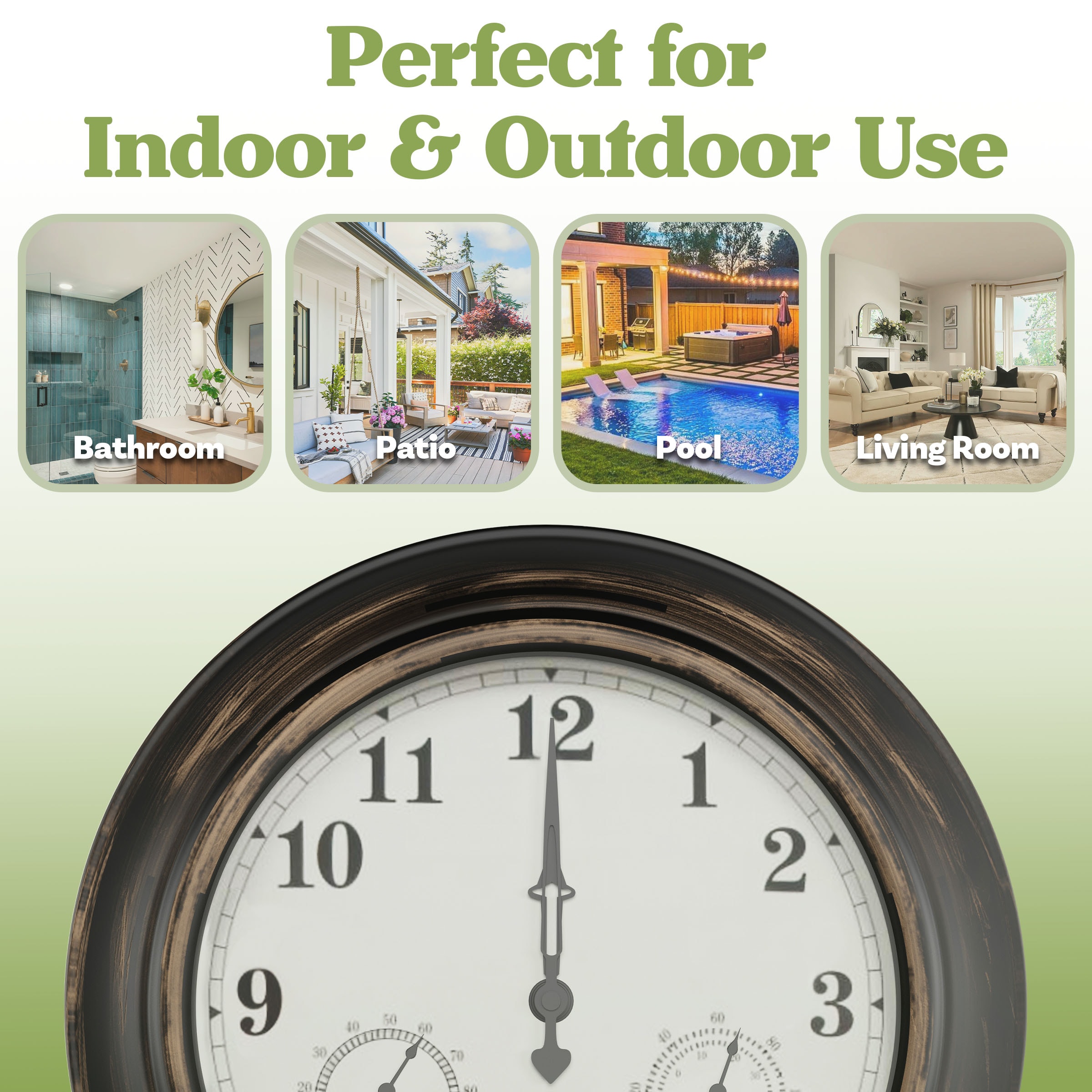 Nature Spring 501000UDC Thermometer-Clock - View #5