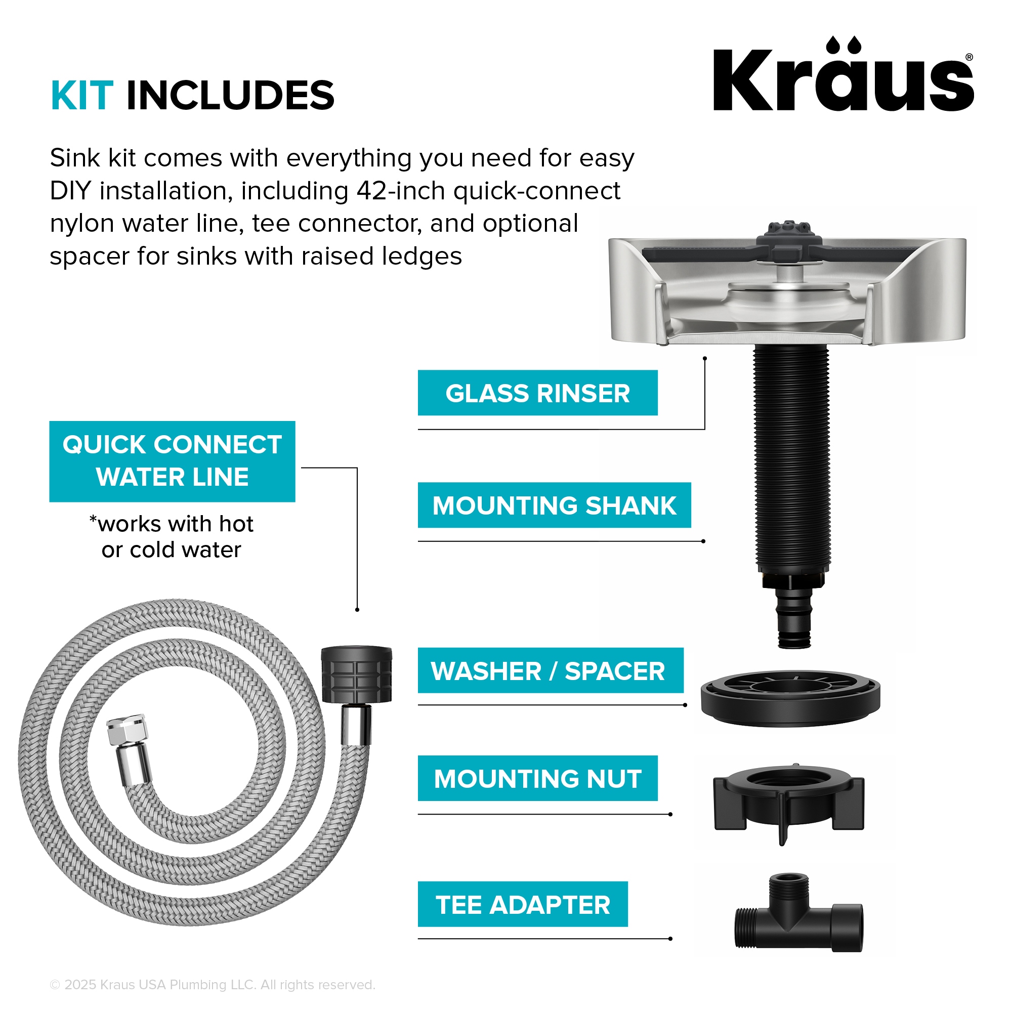 Kraus KGR-500SFS Faucet-Spray-Hoses-Accessories - View #6