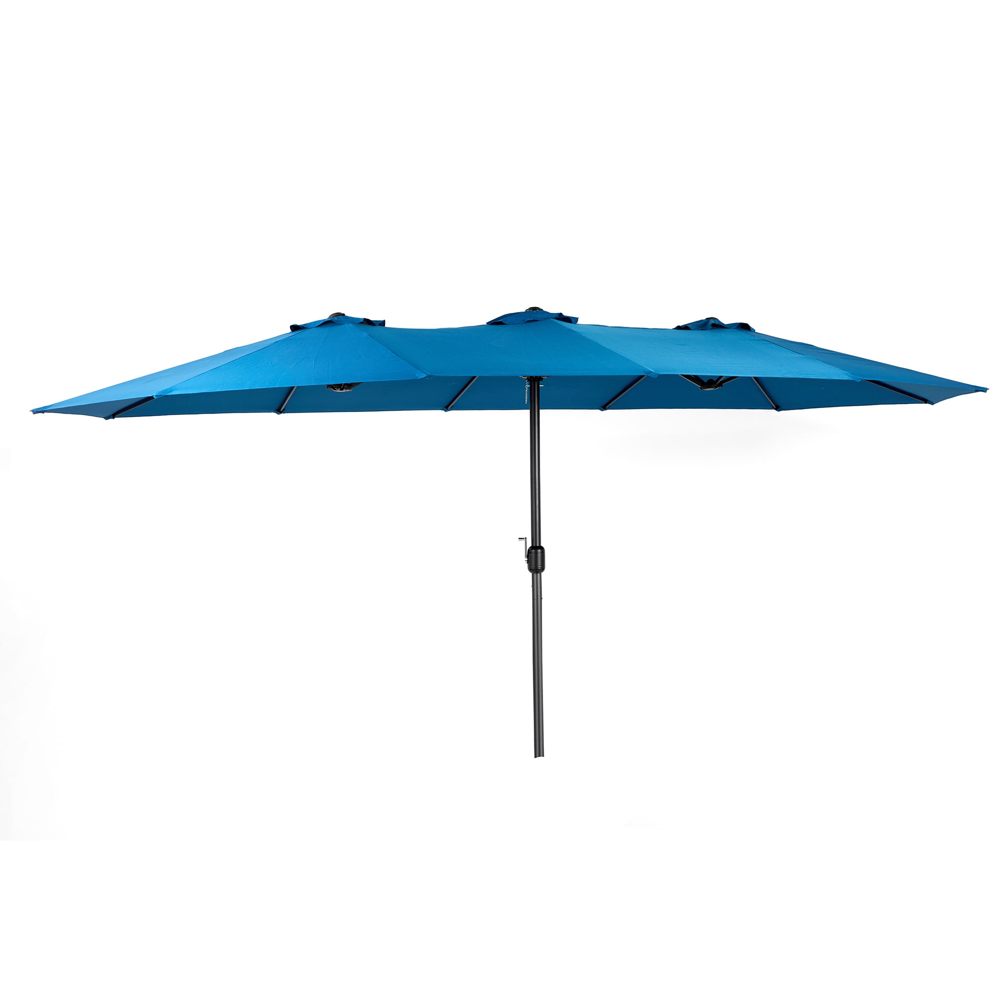 SINOFURN SYB060024BL 14.9-Feet Steel Blue No-tilt Garden Patio Umbrella