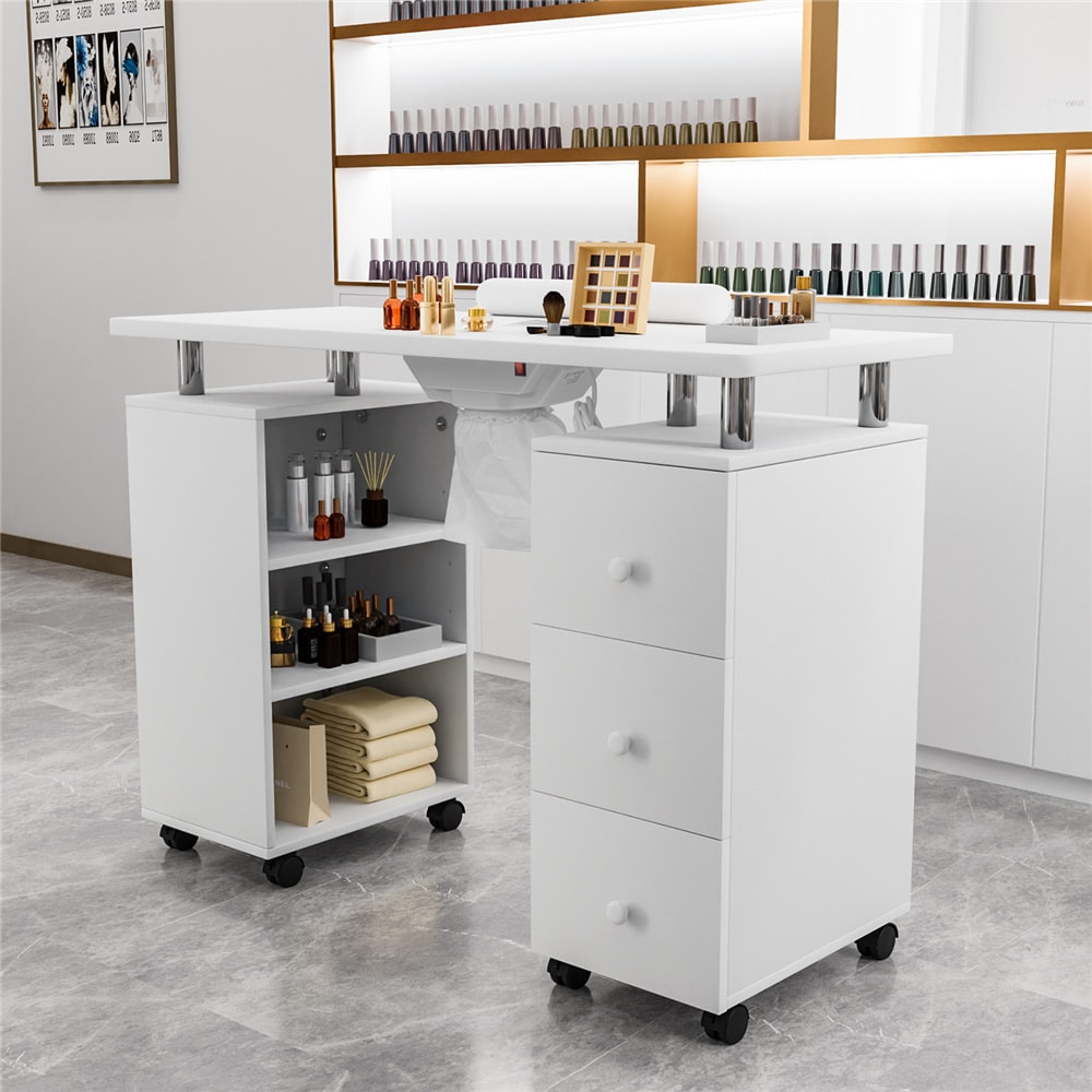 Winado LO1G59000392 42.5-in White Modern/Contemporary Craft desk
