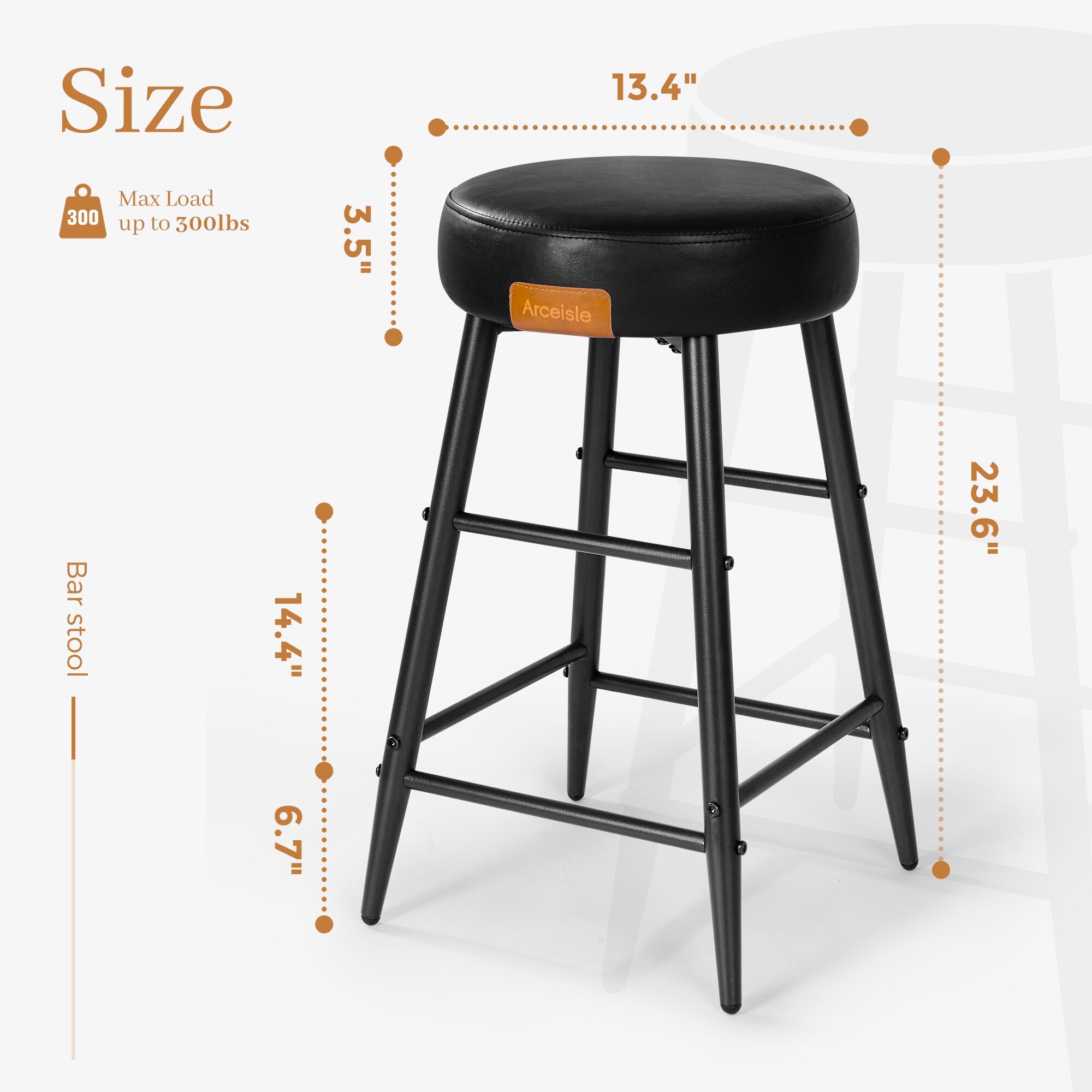 LTMATE LSRG002-BK-PK1 stools - View #4