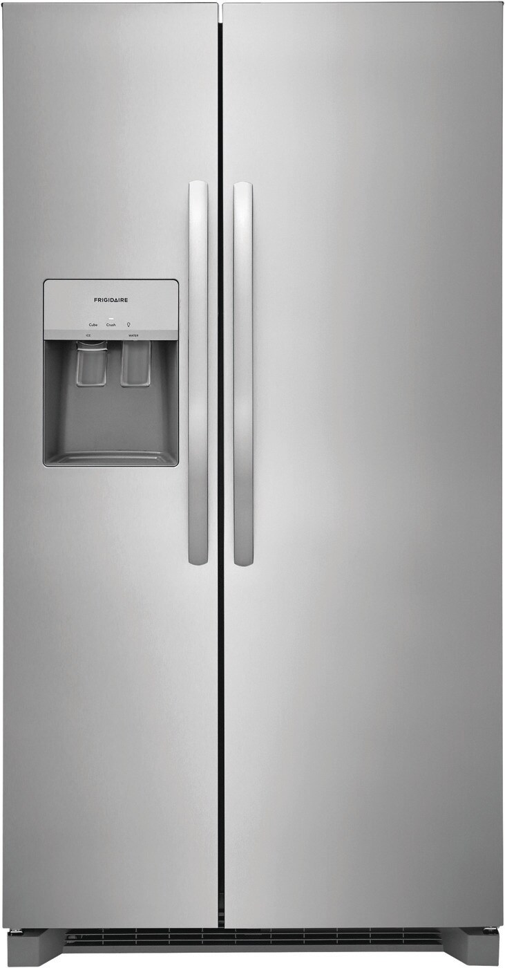 Frigidaire 25.6-cu ft Side-by-Side Refrigerator with Ice Maker, Water and Ice Dispenser (Stainless Steel) ENERGY STAR
