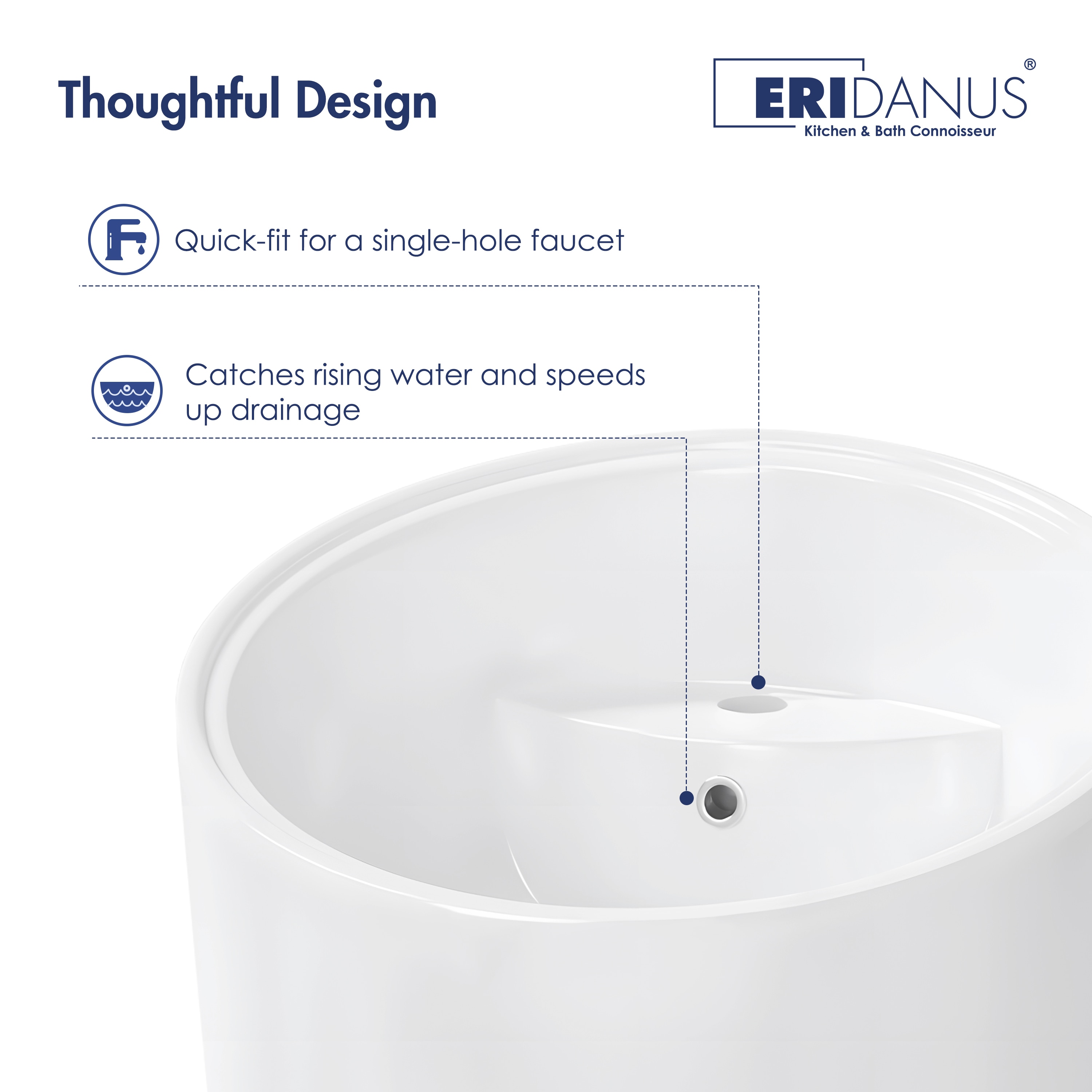 Eridanus ERI-PB-411 Complete-Pedestal-Lavatories - View #3