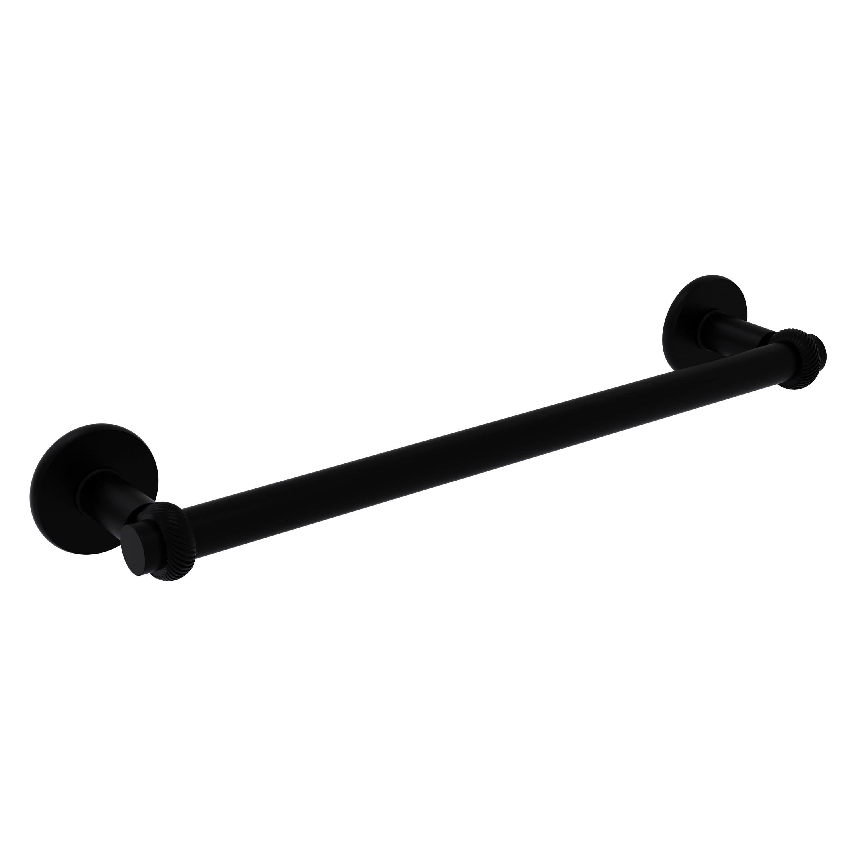 Allied Brass 2051T/30-BKM Continental 30-in Matte Black Wall mount Single Towel Bar