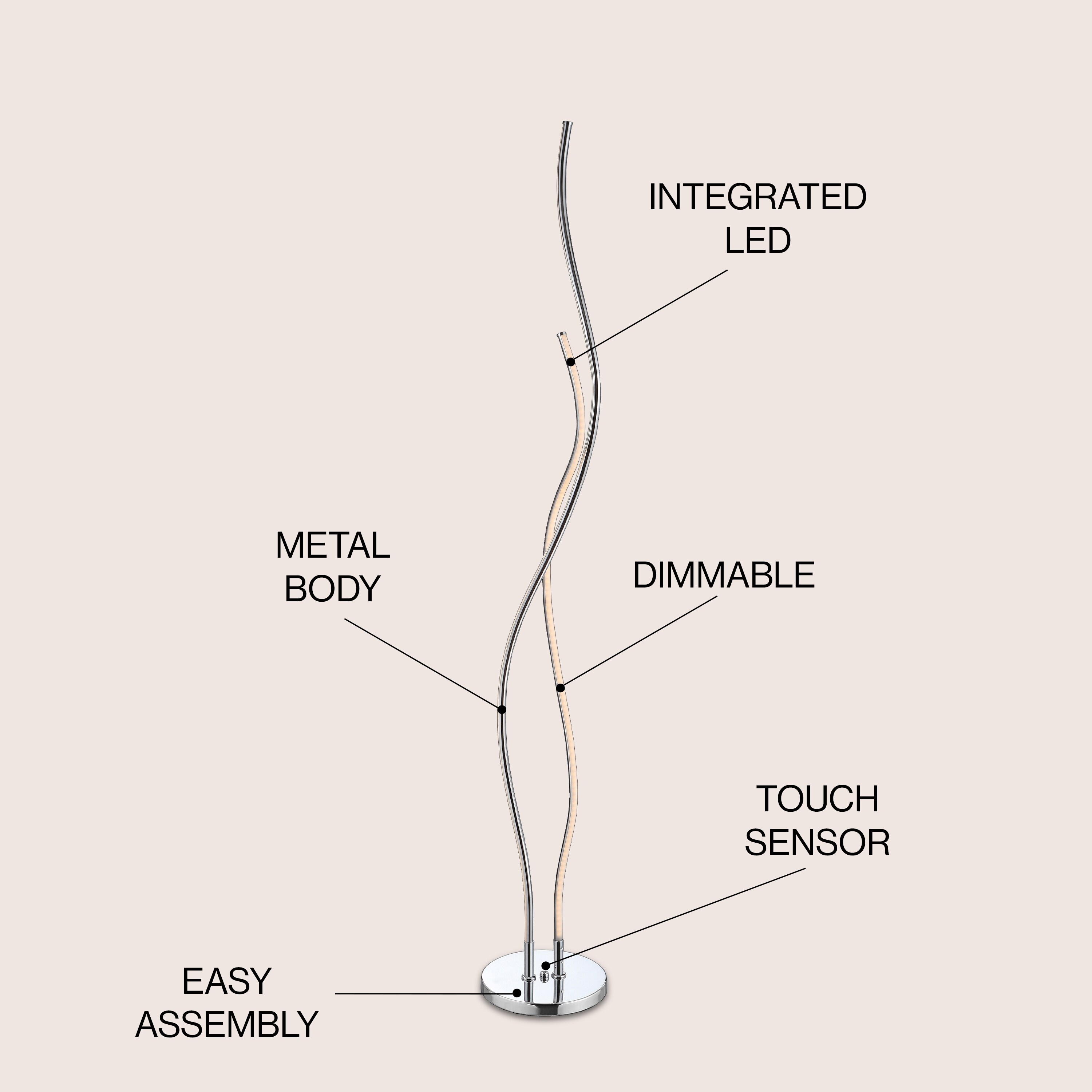 JONATHAN  Y JYL7008A floorlamps - View #3