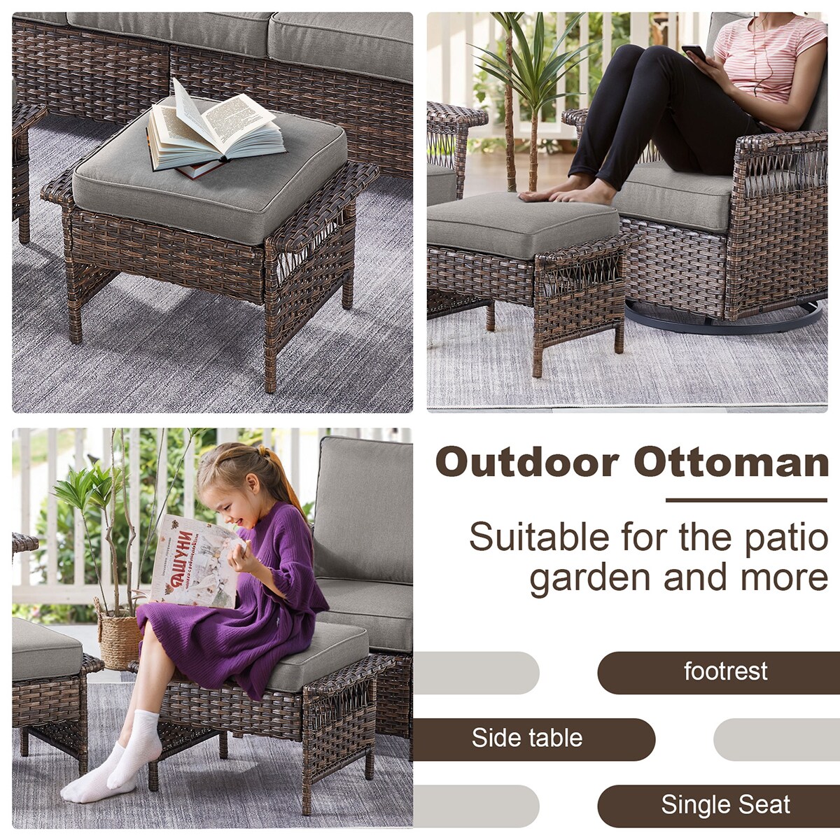 Rilyson FSSLBR40-3 Stools-Ottomans - View #4