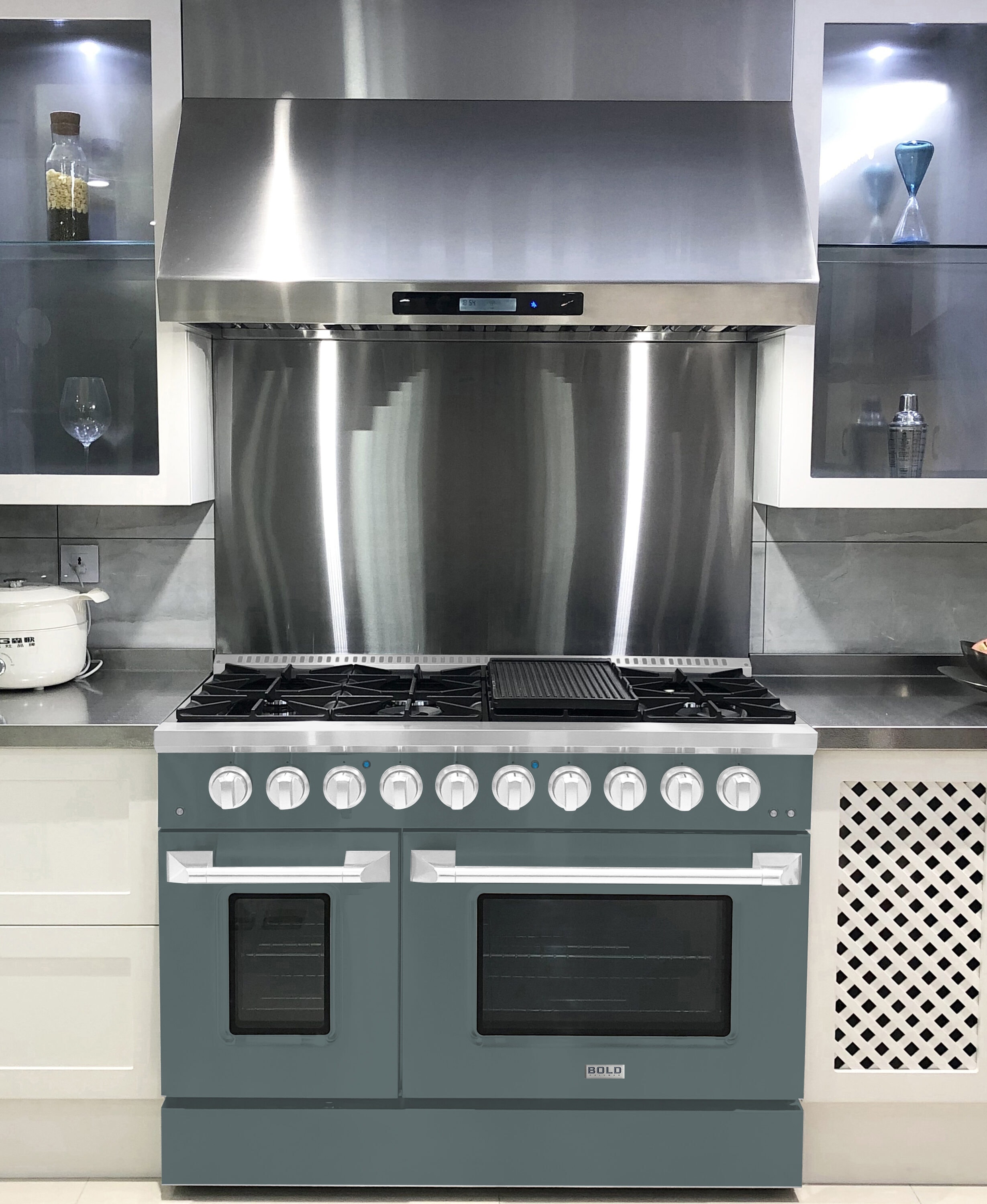 Hallman HBRG48CMGR Double-Oven-Gas-Ranges - View #6