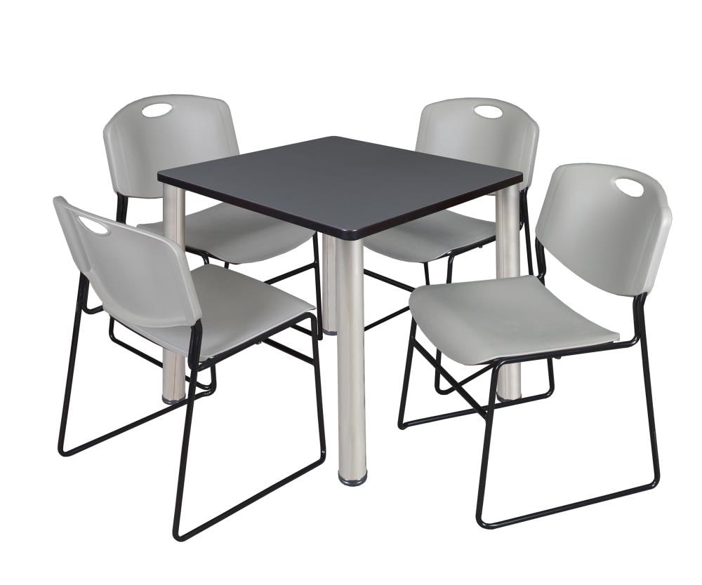 Regency TB3030GYBPCM44GY Breakroom Gray 4-Person Training Table (30-in W x 29-in H)