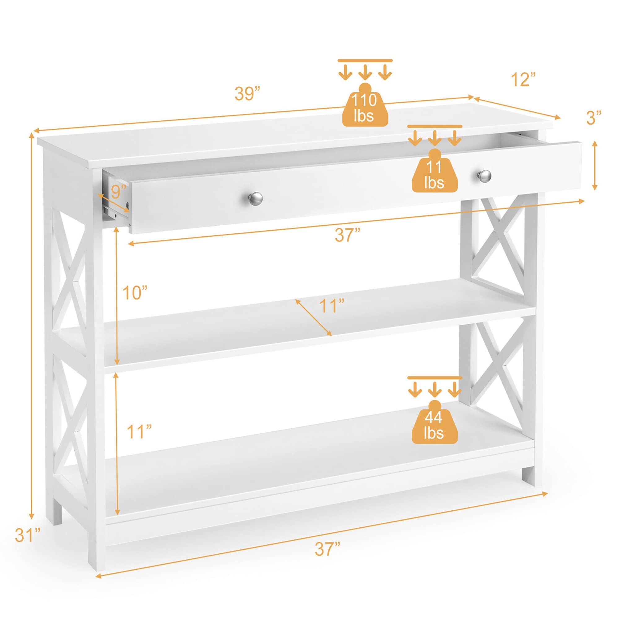 Goplus LWS00381 Console-Sofa-Tables - View #2