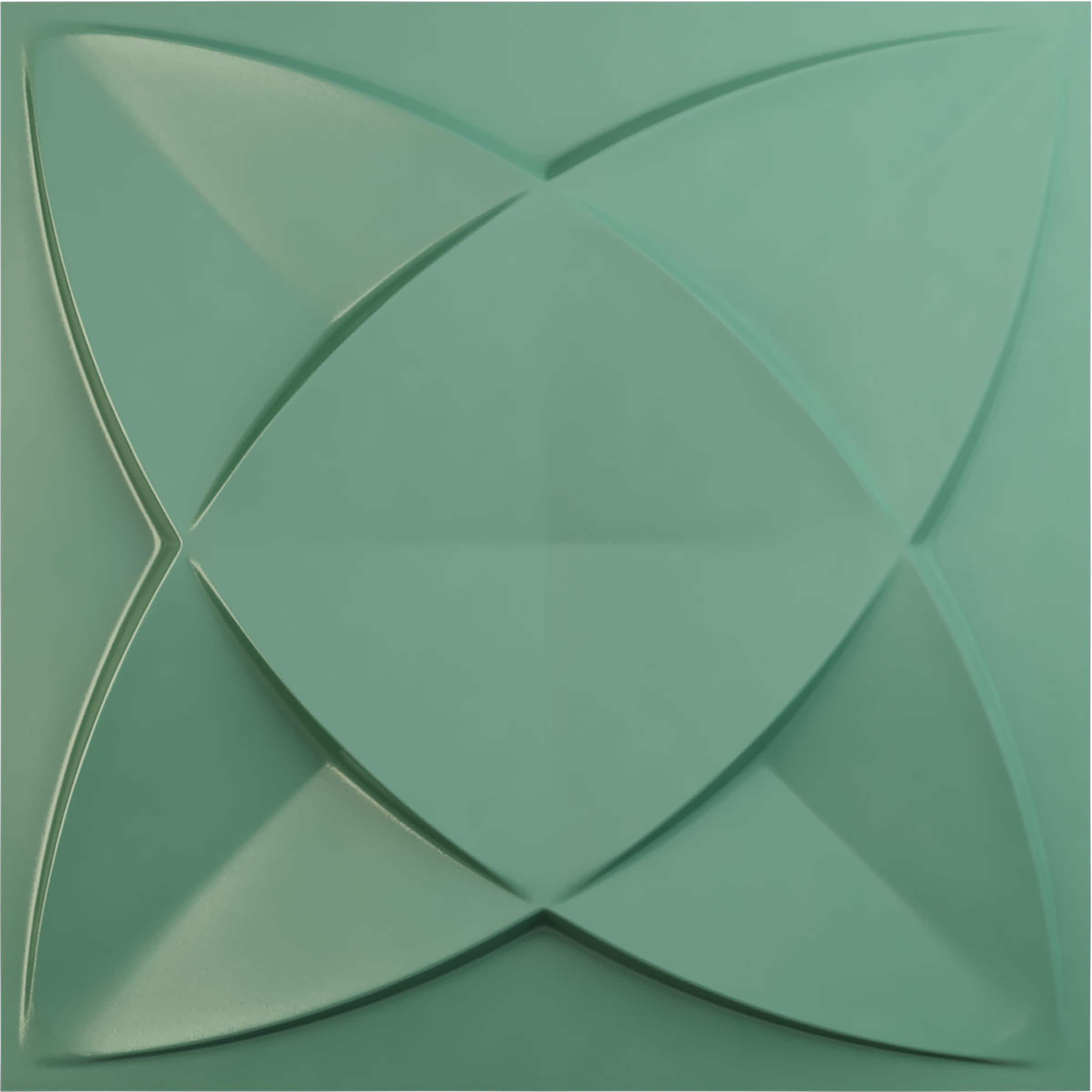 Ekena Millwork WP20X20SWFSM 19-5/8-in x 19-5/8-in Embossed Paintable/Stainable Green PVC Wall Panel (