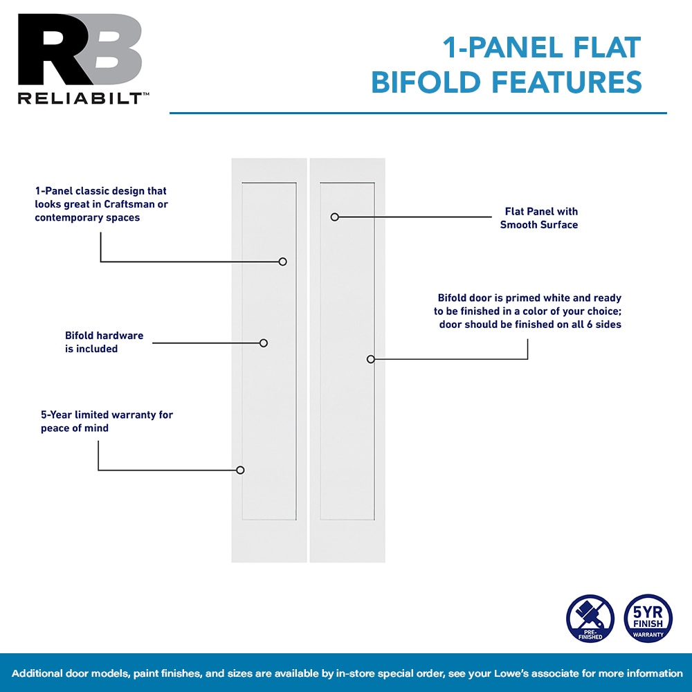 RELIABILT 10079595 Bifold-Sliding-Closet-Doors - View #2