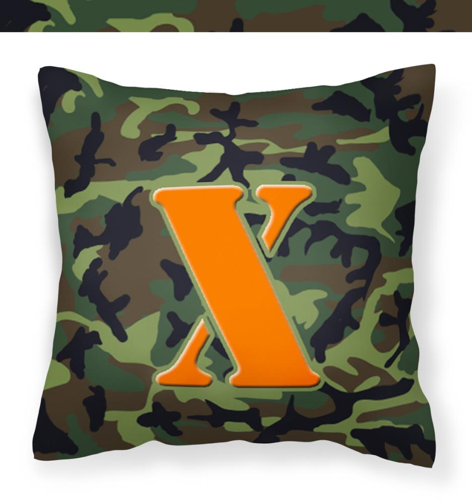 Caroline's Treasures CJ1030-XPW1414 Graphic Print Multicolor Square Monogram Throw Pillow