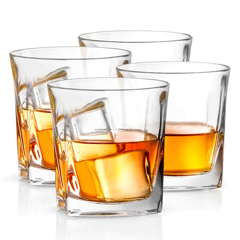 JoyJolt 10.5-fl oz Glass Lead Free Crystal Drinkware Set of: 4 in the ...