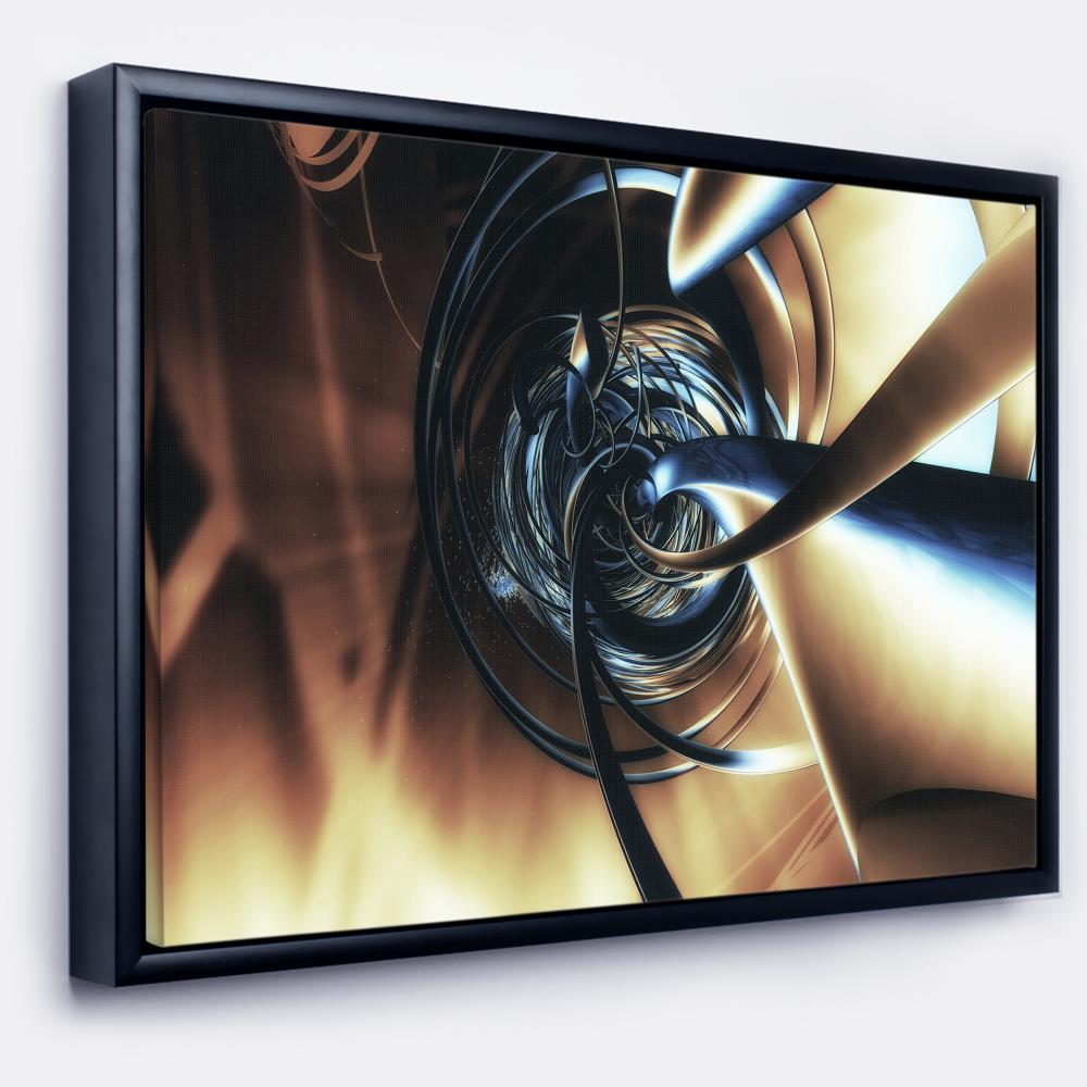 Designart FL9190-22-14-FLB Wood Floater frame 14-Inches H x 22-Inches W Modern Canvas Print