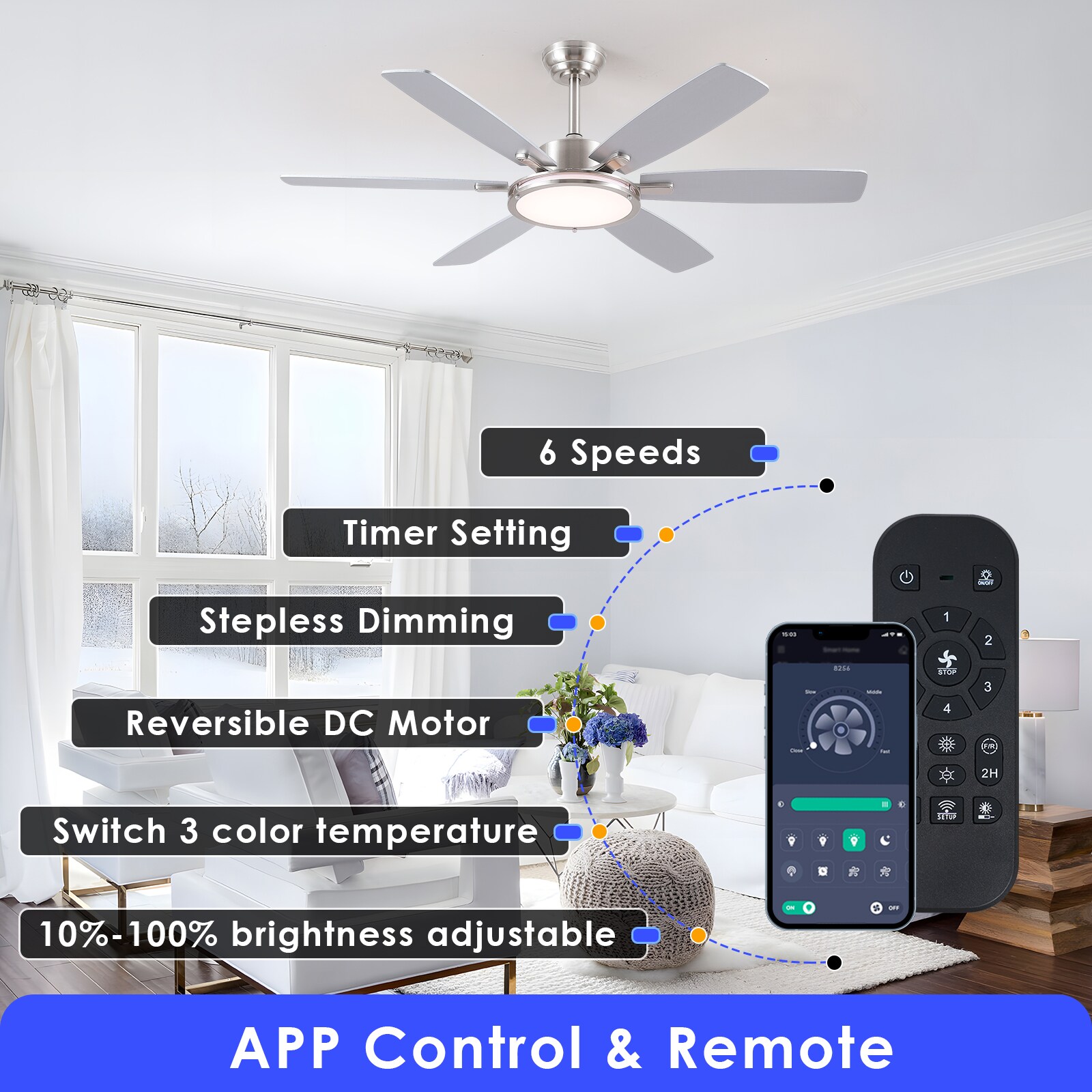 Gleam Flare GF-6528-52NK Ceiling-Fans - View #3