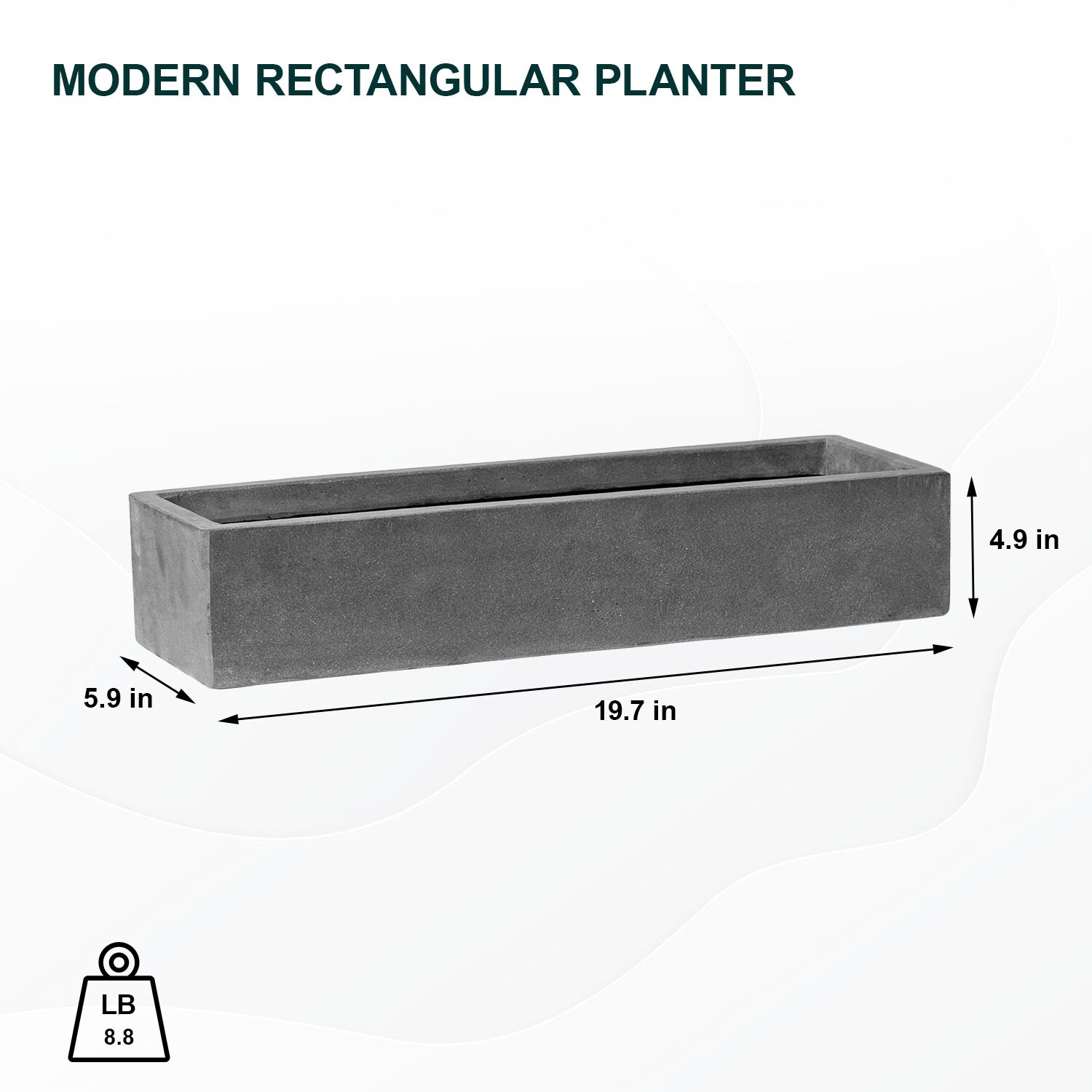 Pottery Pots E1335-S1-03 Planter-Window-Box - View #2