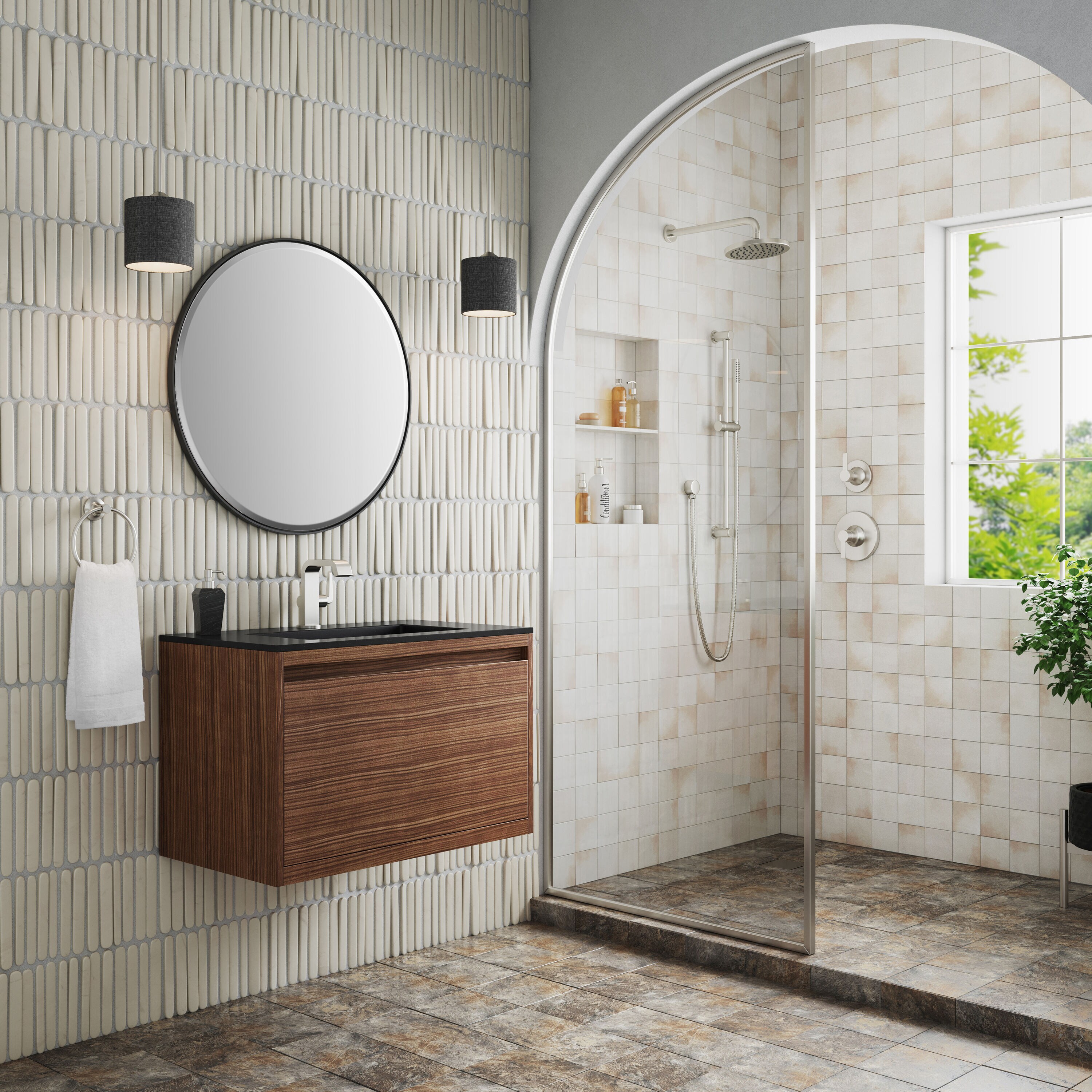 James Martin Vanities 805-V31.5-W-BN-CH Bath-Vanity-Combo - View #6