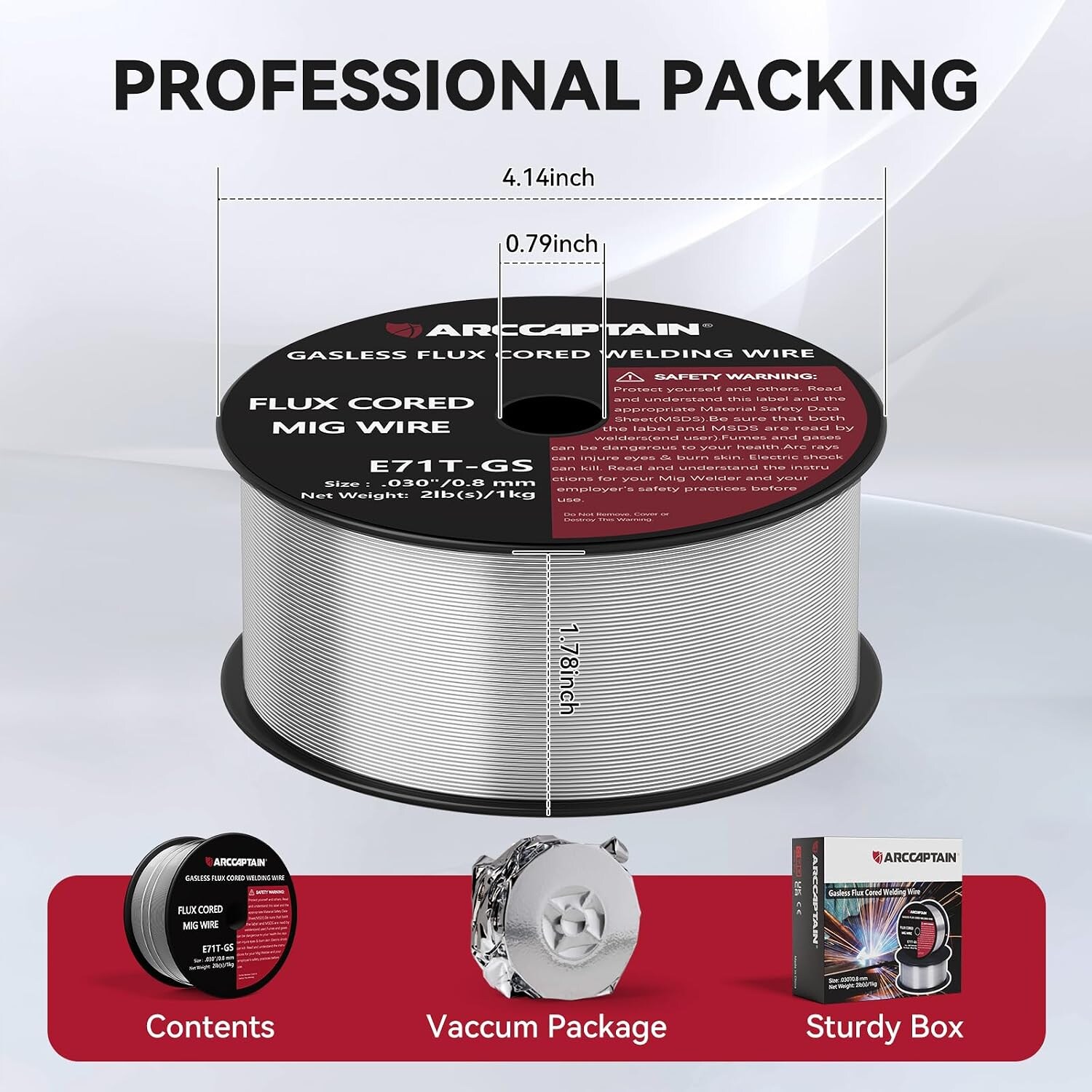 Arccaptain ARE71T-GS21 Consumable-Welding-Wire - View #7