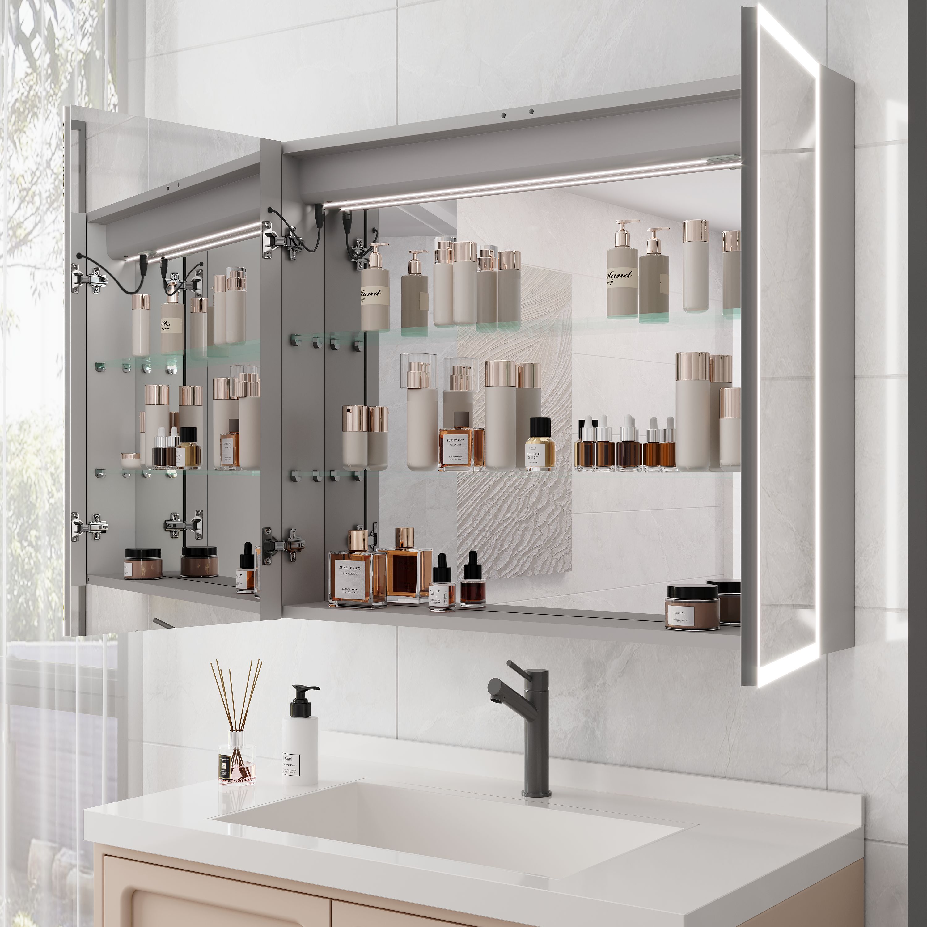 WELLFOR AMYD04-3630 Bathroom-Medicine-Cabinets - View #10