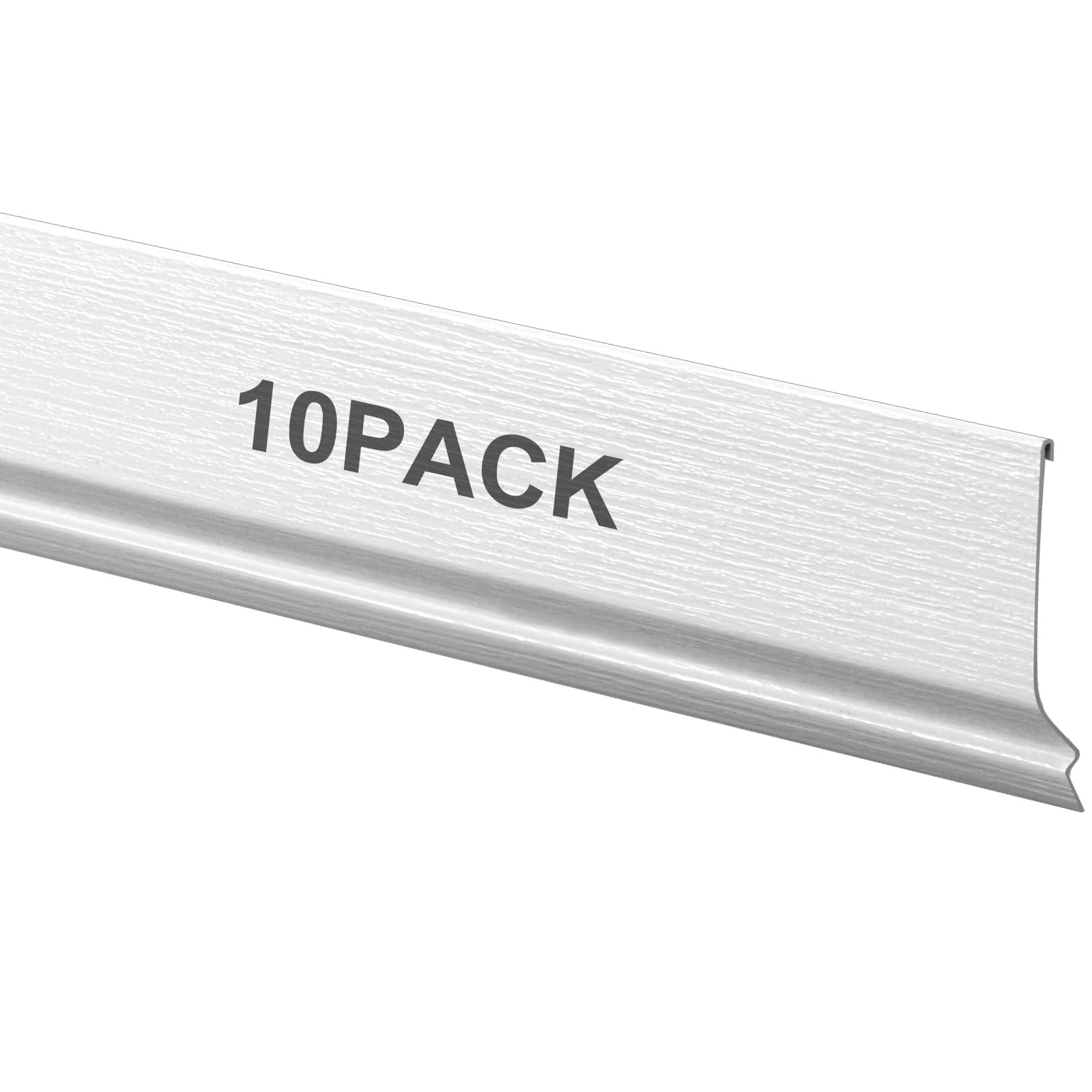 Anqtovp  10 Pack 58 ft Vinyl Mobile Home Skirting Bottom Guard White Trim Panels Durable Weather Resistant Wood Grain Finish Easy DIY Installation