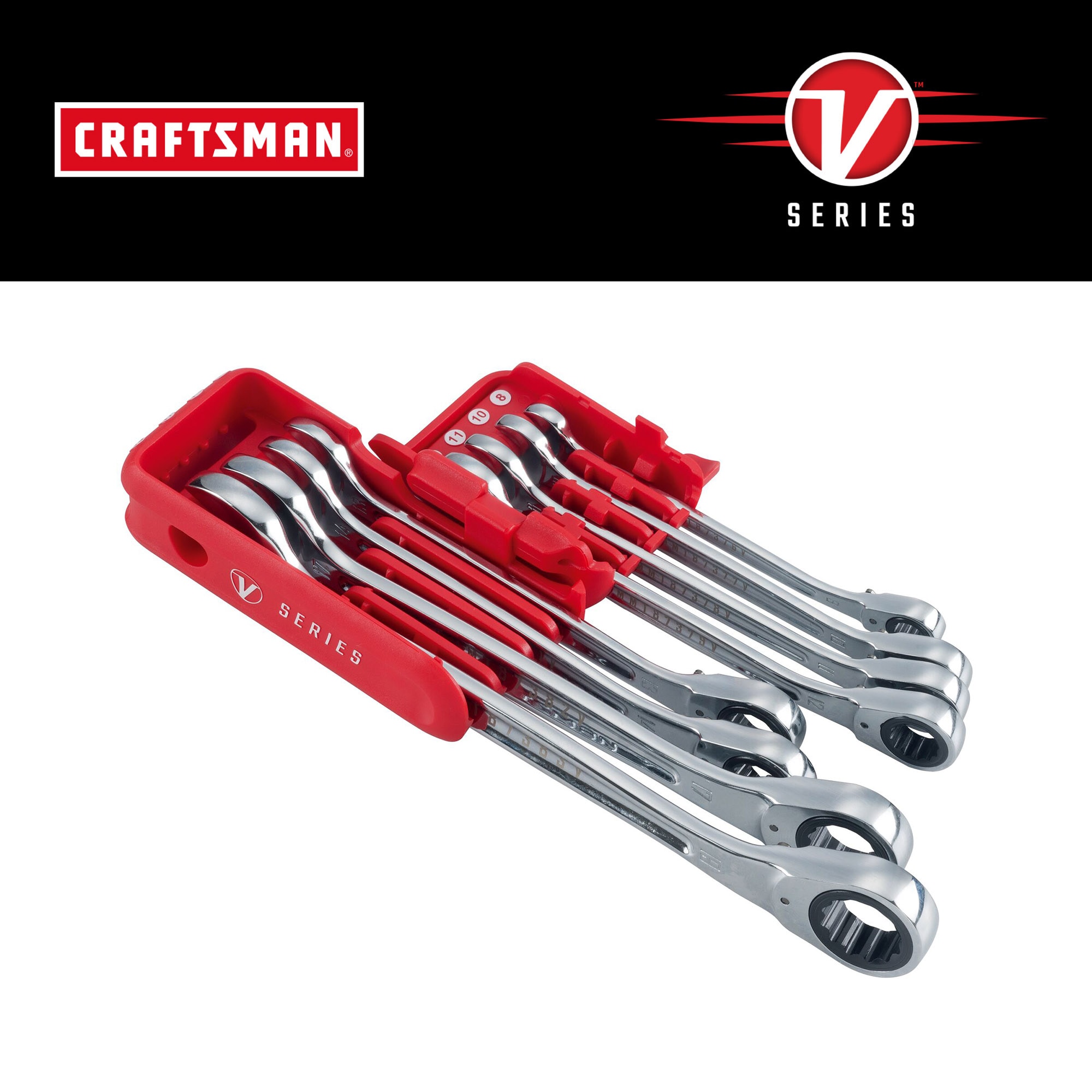 CRAFTSMAN V-Series 8-Piece Set Metric Ratchet Wrench in the