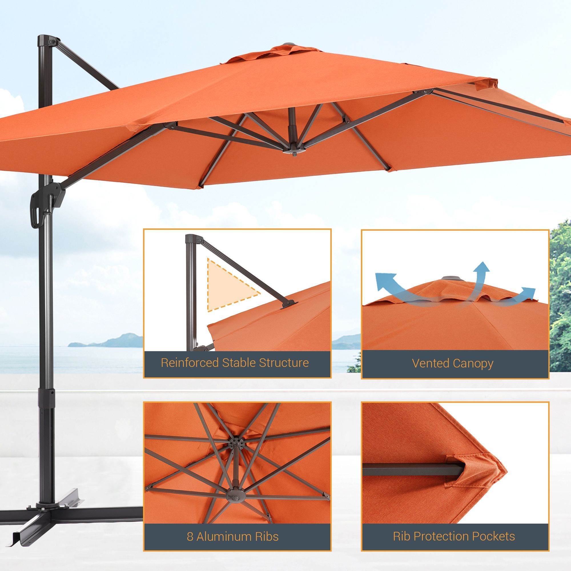 Sonkuki SD-NB2735-RD Umbrellas-2 - View #3