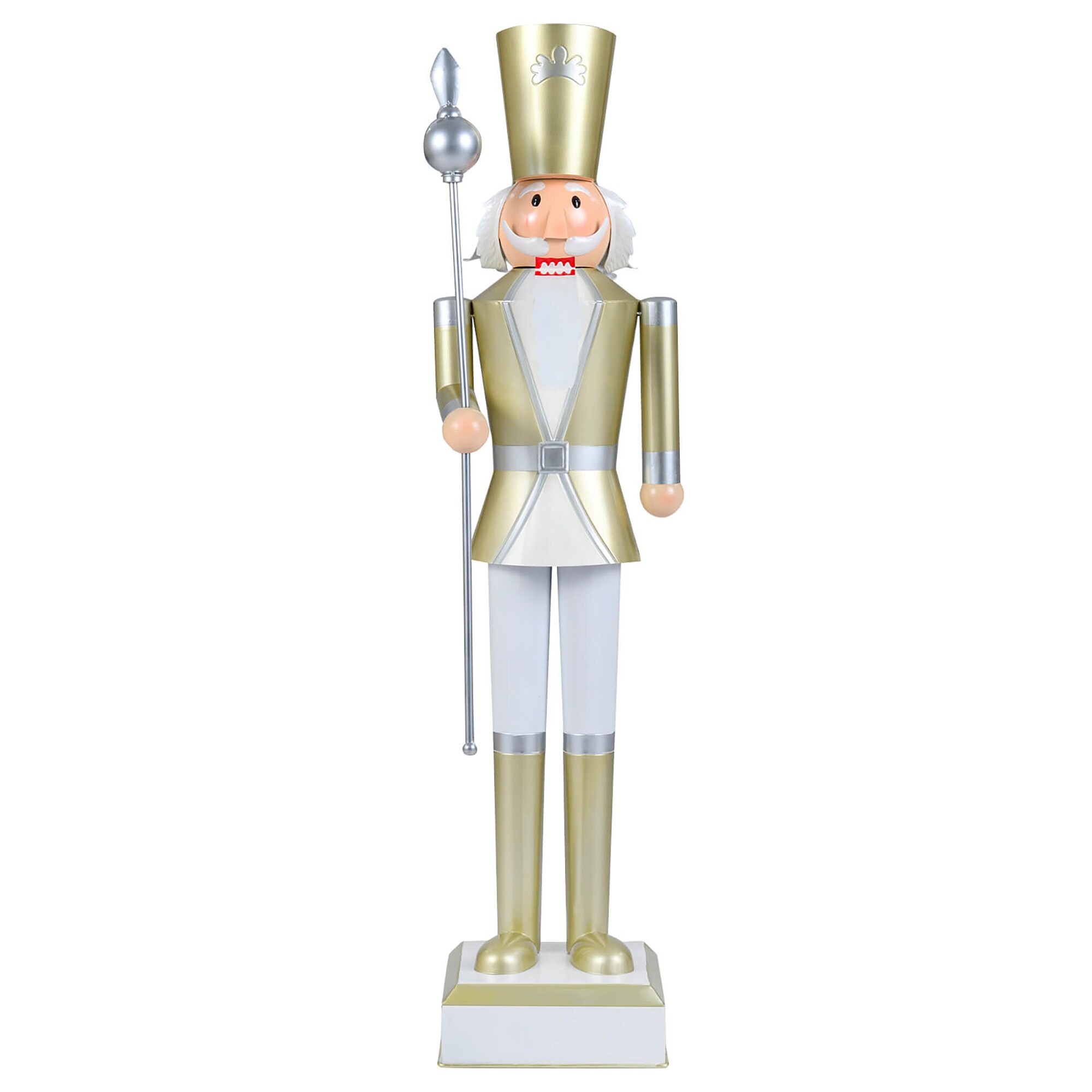 Costway 14" Red and Gold King Nutcracker with Hidden Storage