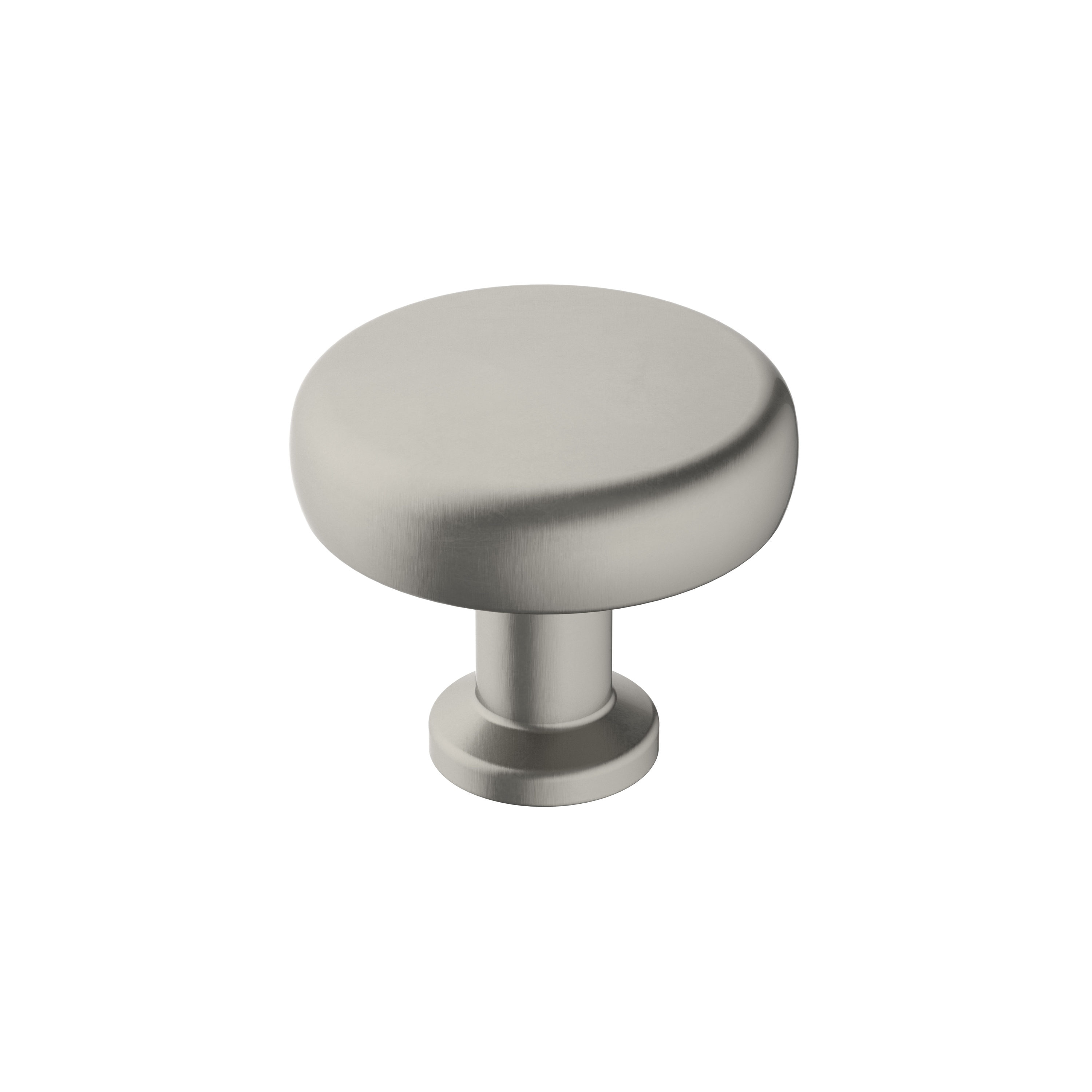 Amerock BP36780G10 Factor 1-1/4-in Satin Nickel Round Contemporary Cabinet Knob