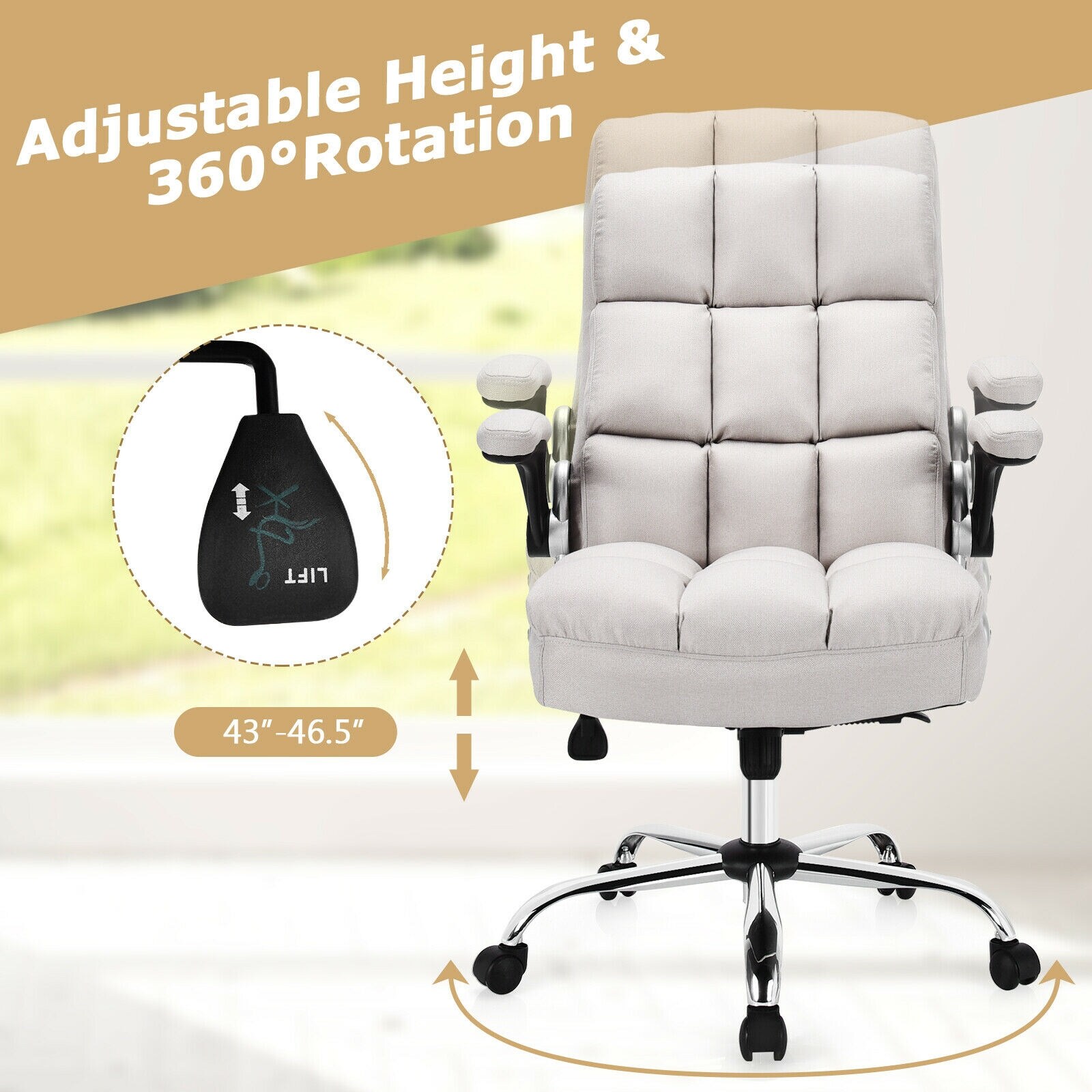 Slickblue D-CO-EB96376WH Office-Chairs - View #2
