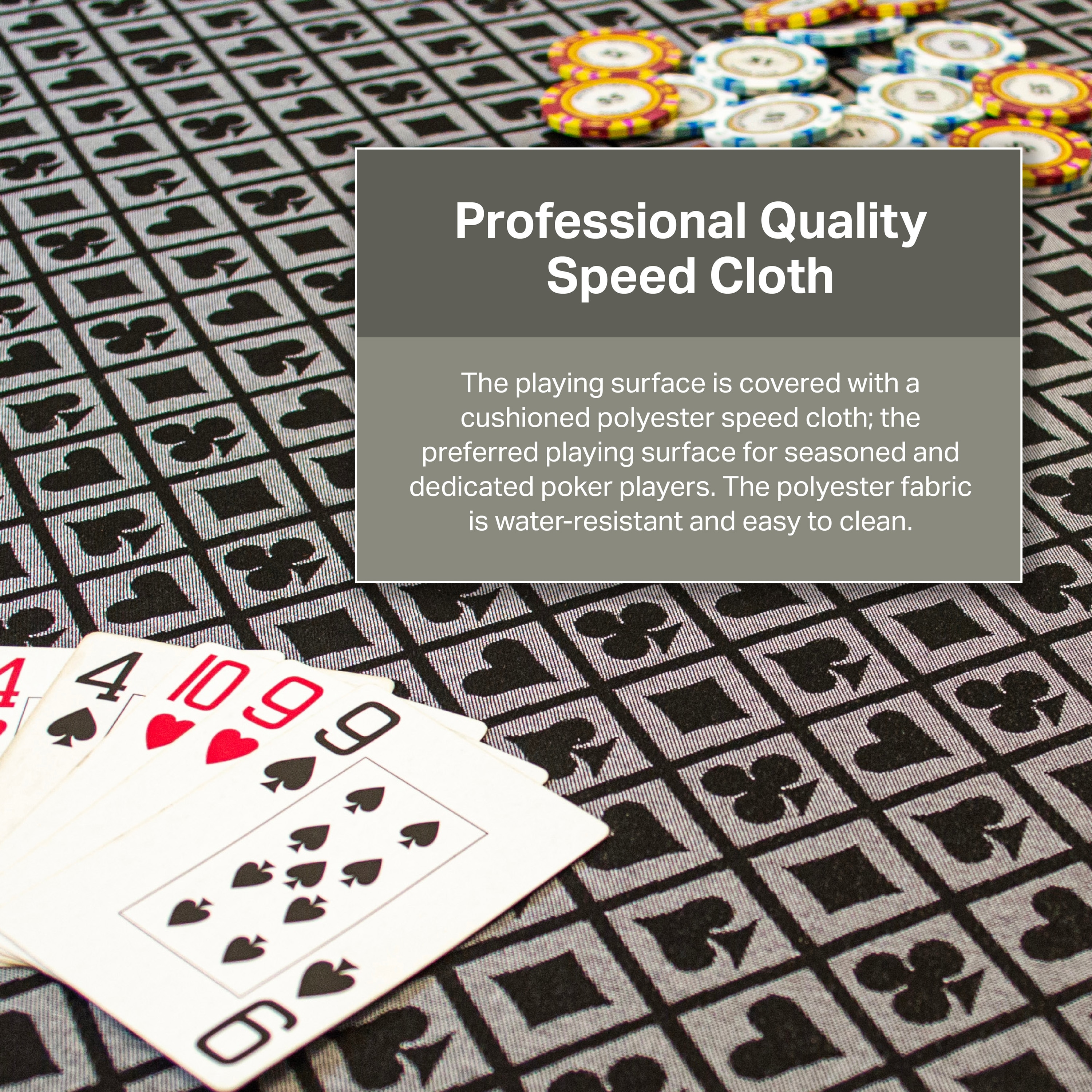 Mocha Knotty Alder 54" Square Poker Table with Stainless Steel Cup Holders
