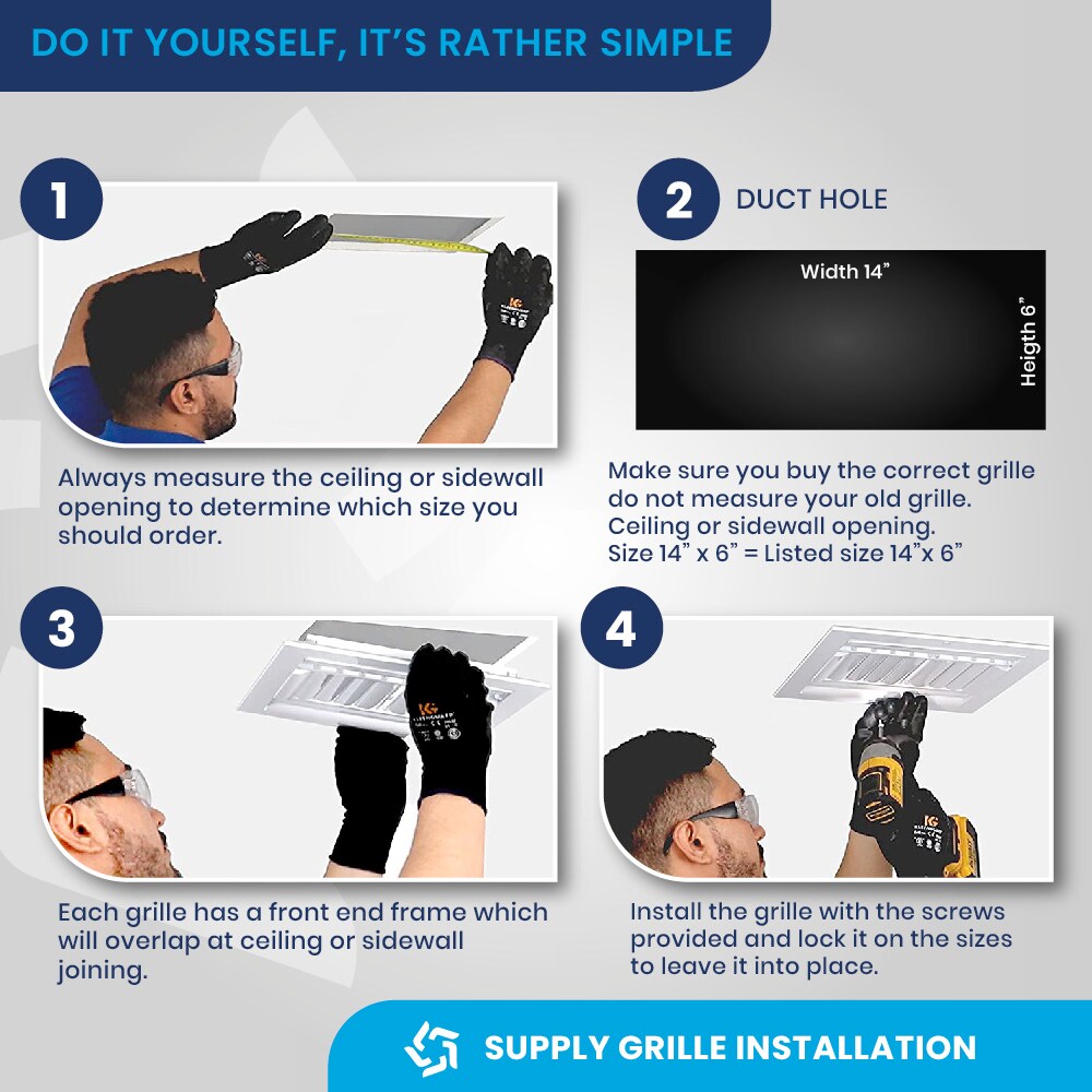 ACLaminaire L-V M 14X6 Sidewall-Ceiling-Registers - View #7