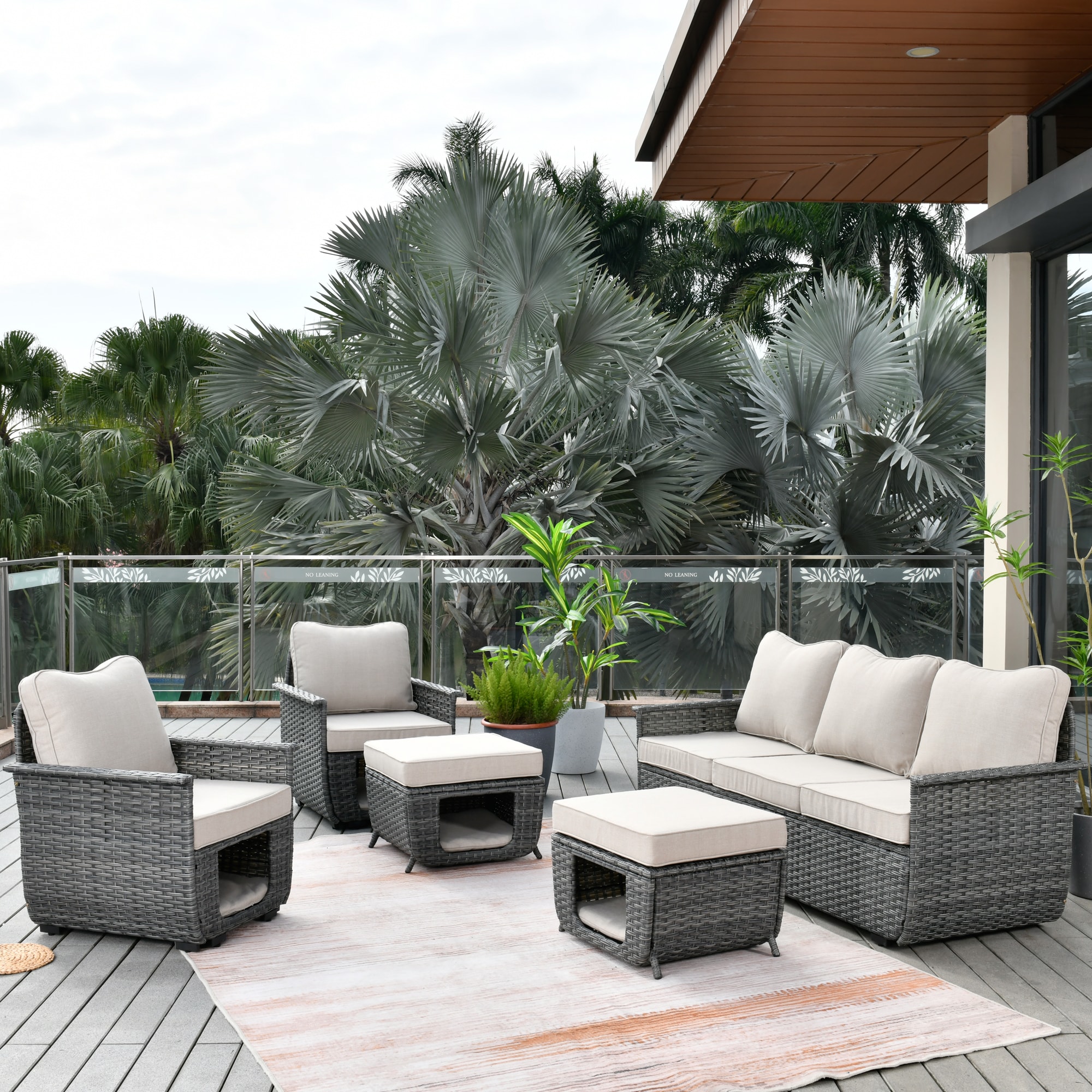 Pouuin SPET6005 Patio-Conversation-Sets - View #9