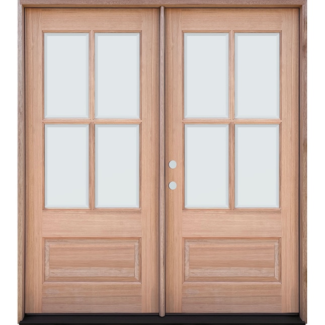 Greatview Doors 64 In X 80 Wood 3 4, Wooden Double Front Entry Doors