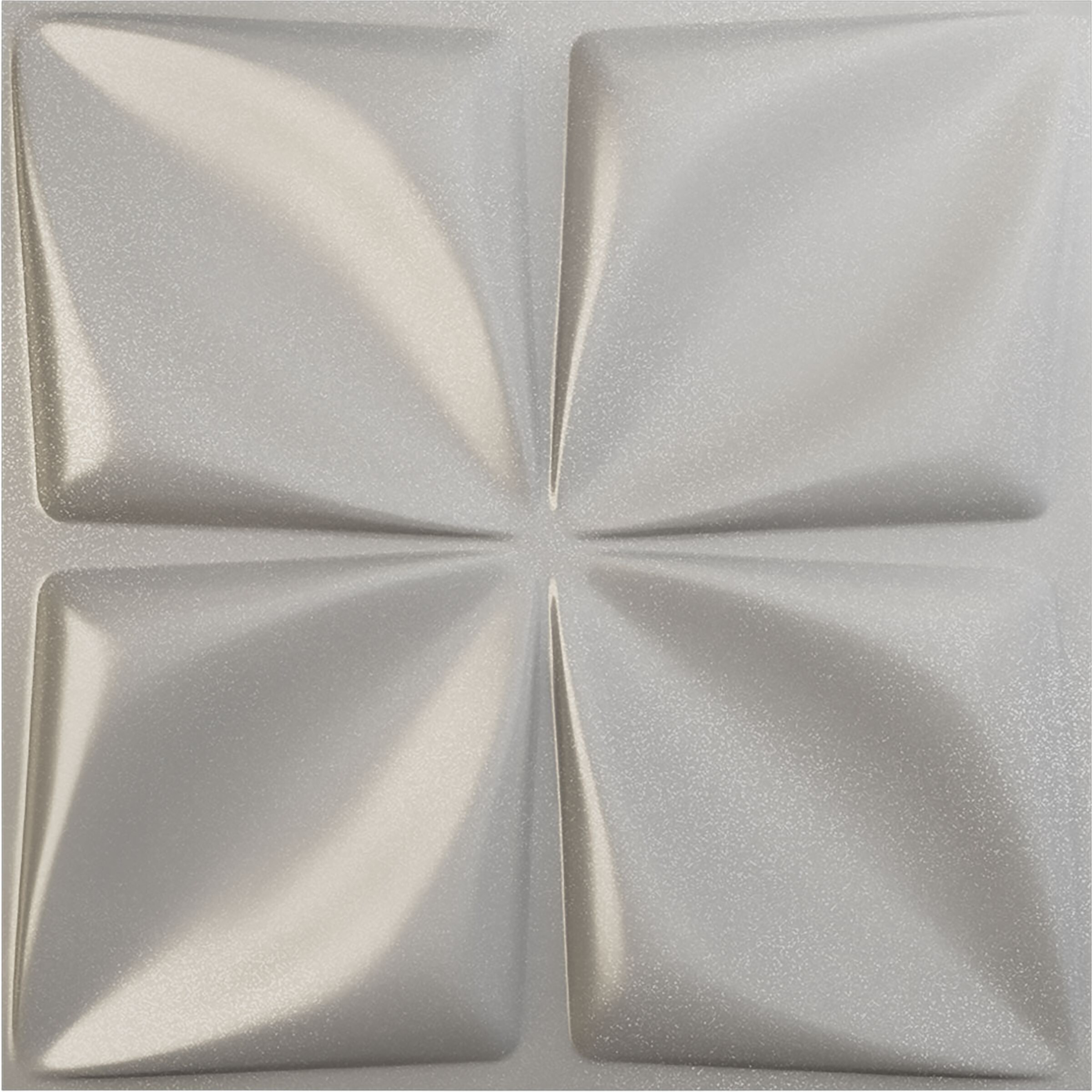 Ekena Millwork WP20X20RLASV 19-5/8-in x 19-5/8-in Embossed Paintable/Stainable Silver PVC Wall Panel (