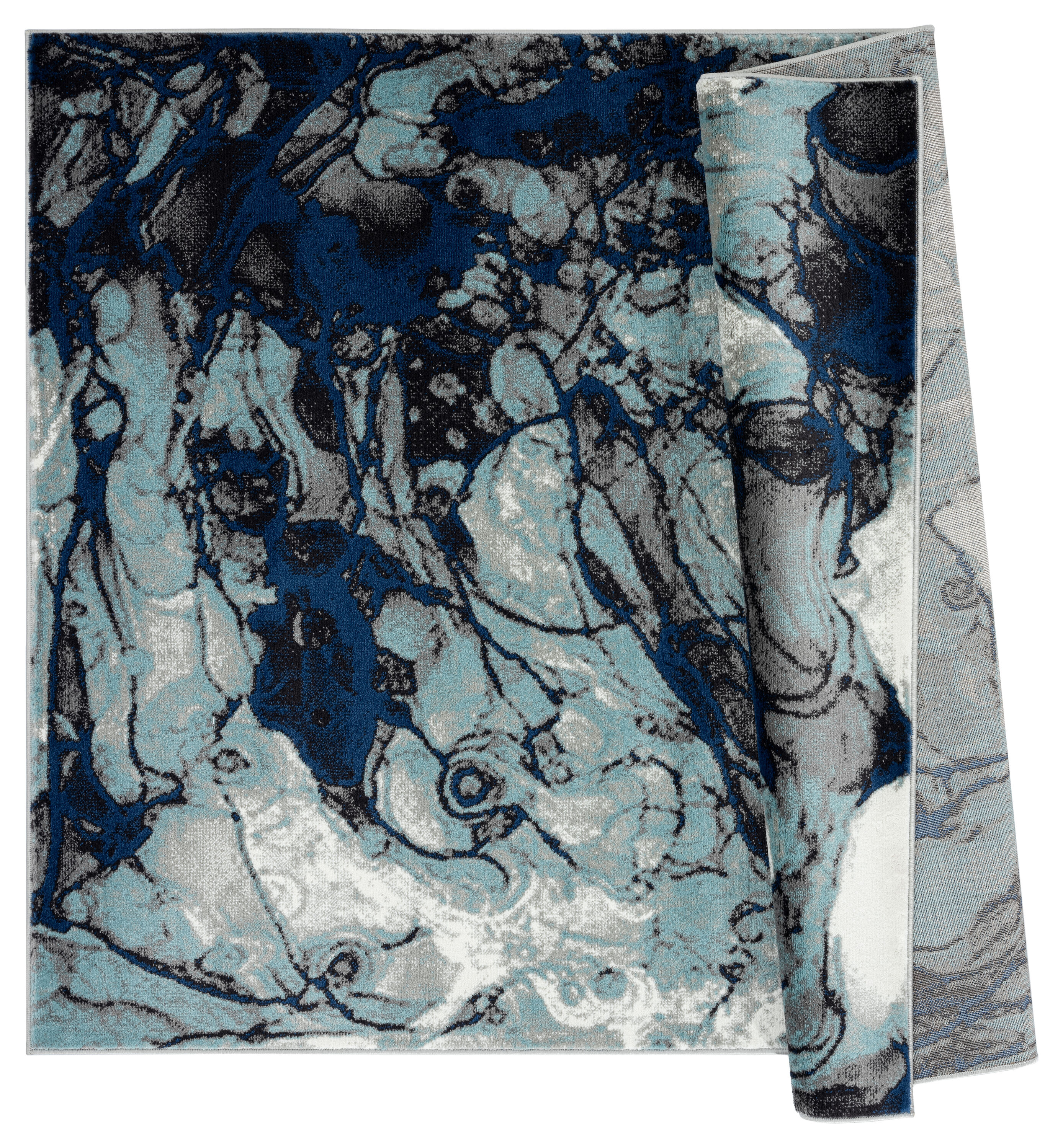 Samos Multicolor Abstract Polypropylene Rectangular Area Rug