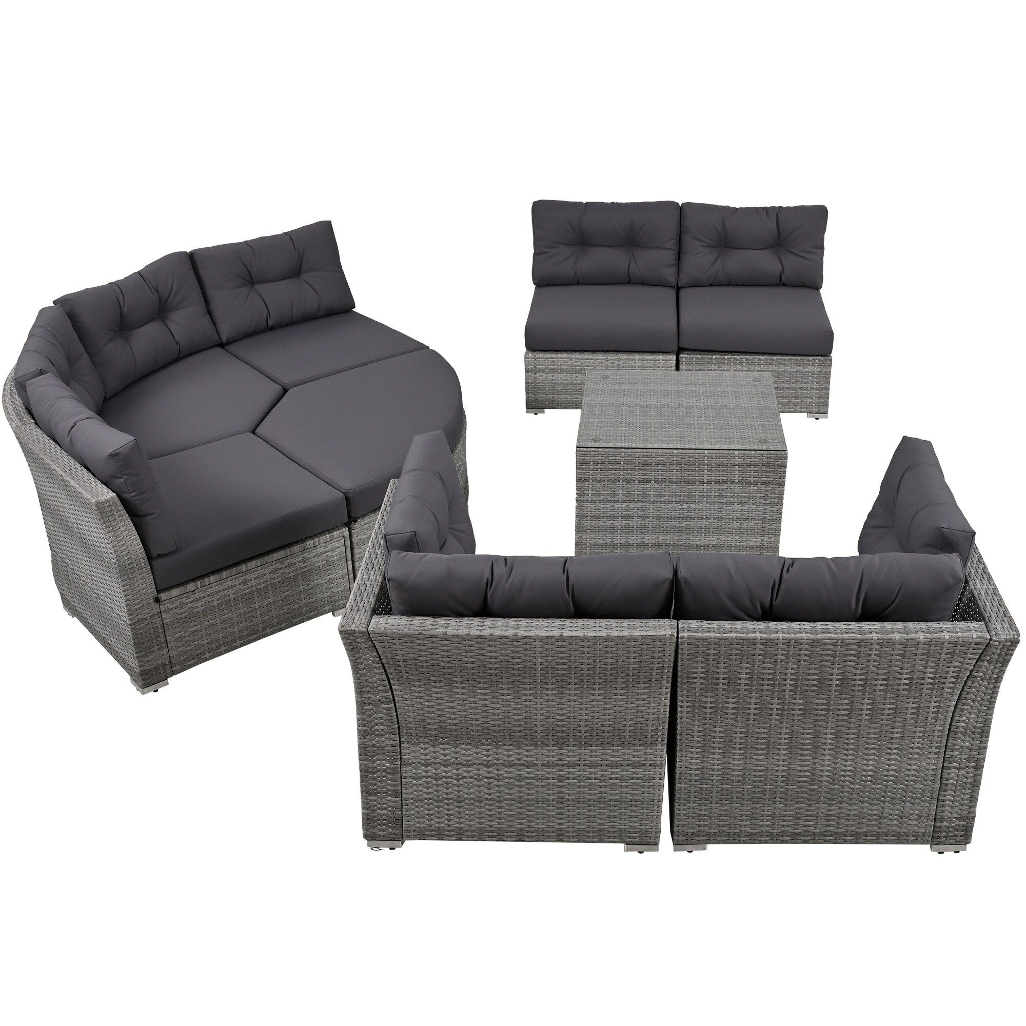 CESICIA R25-10P-BK Patio-Conversation-Sets - View #7